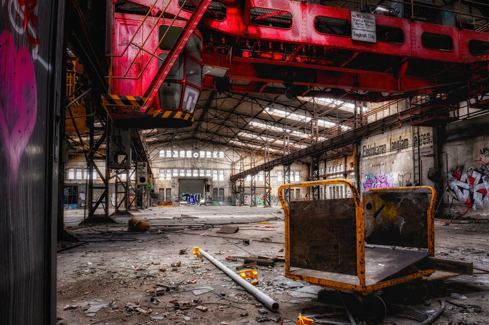 Nikon Z6 sample photo. Factory, hall, crane photography