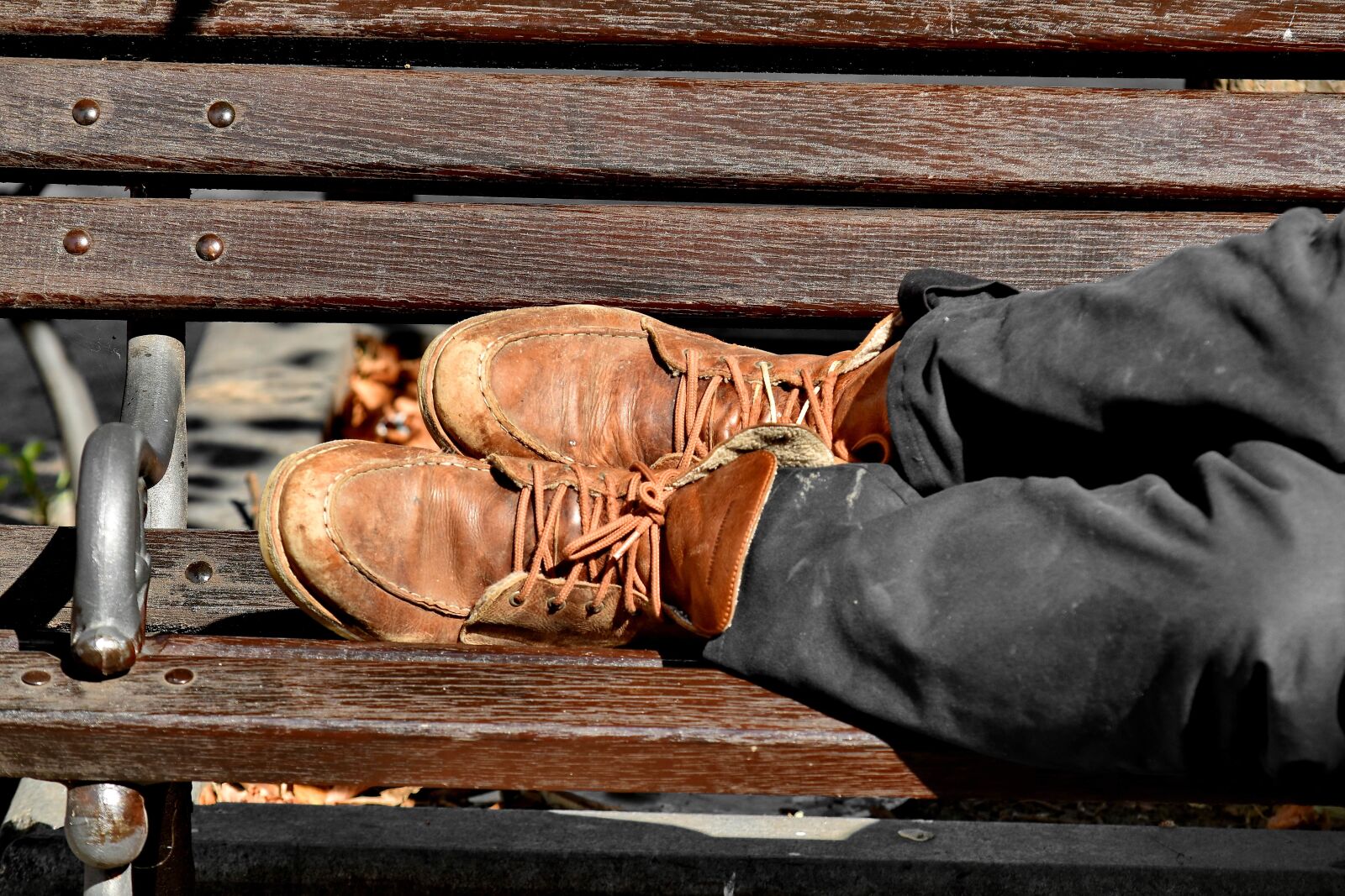 Nikon D5500 sample photo. Boots, boot, footwear, wood photography