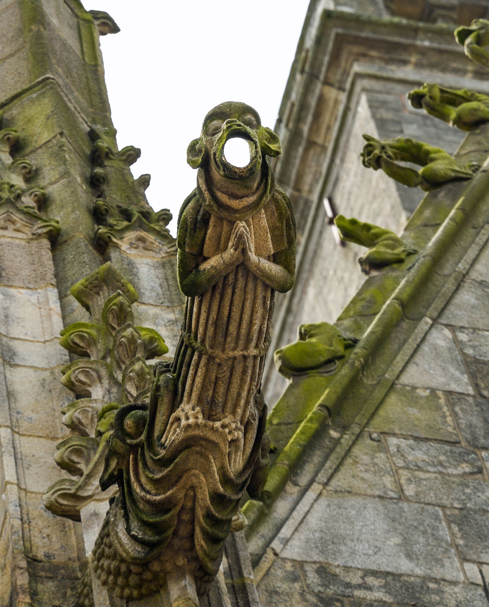 Nikon D500 sample photo. Gargoyle, pierre, prayer photography