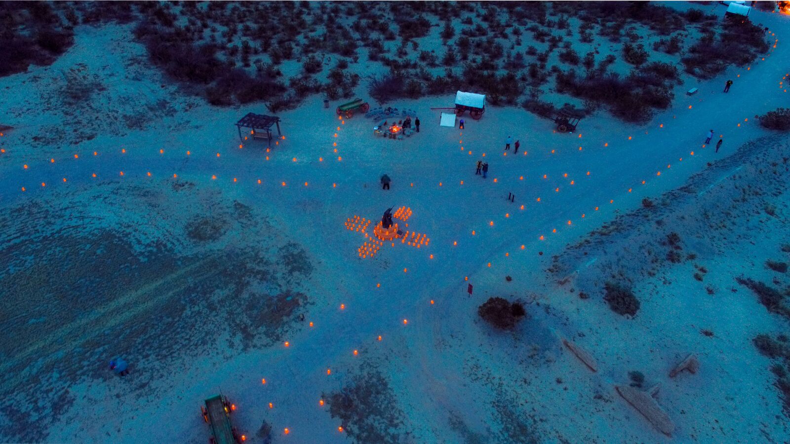 DJI FC6310 sample photo. Drone, las cruces, luminaries photography