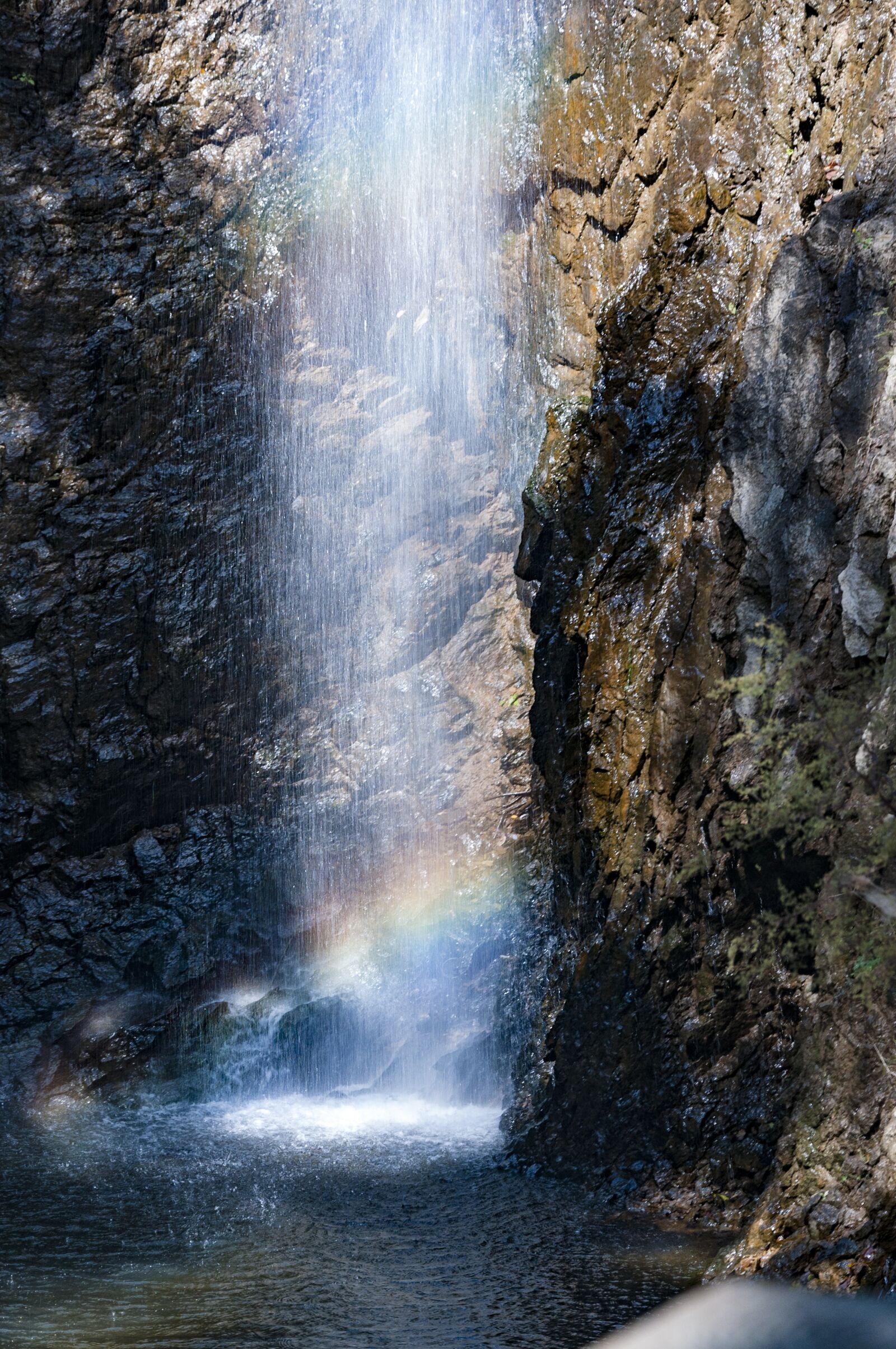 Nikon D90 sample photo. Falls, rainbow, water photography
