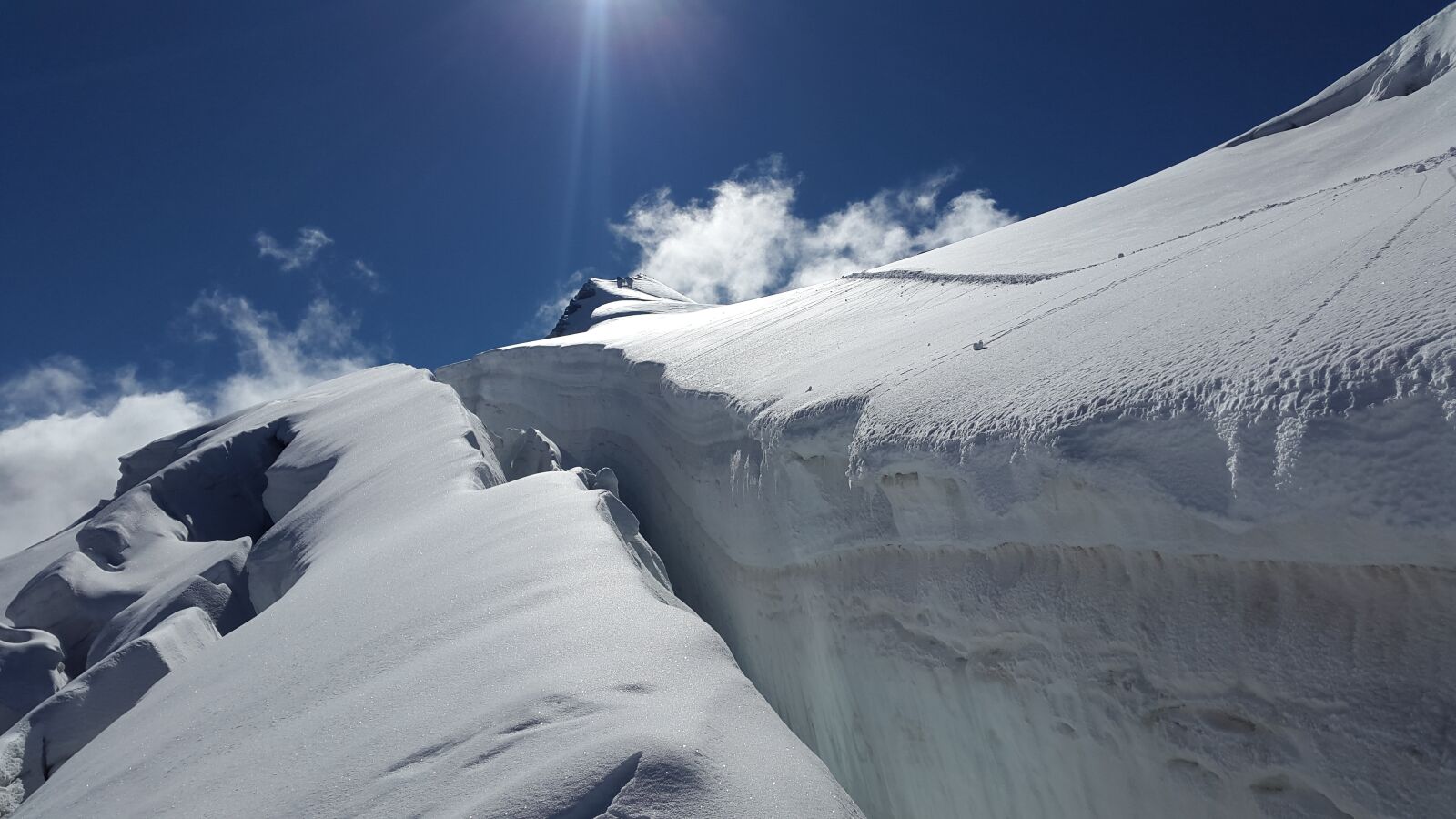 Samsung Galaxy Alpha sample photo. Ortler, crevasse, glacier photography
