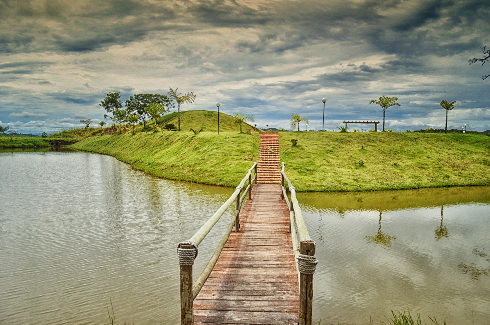 Nikon D3200 sample photo. Bridge, lake, nature, sky photography
