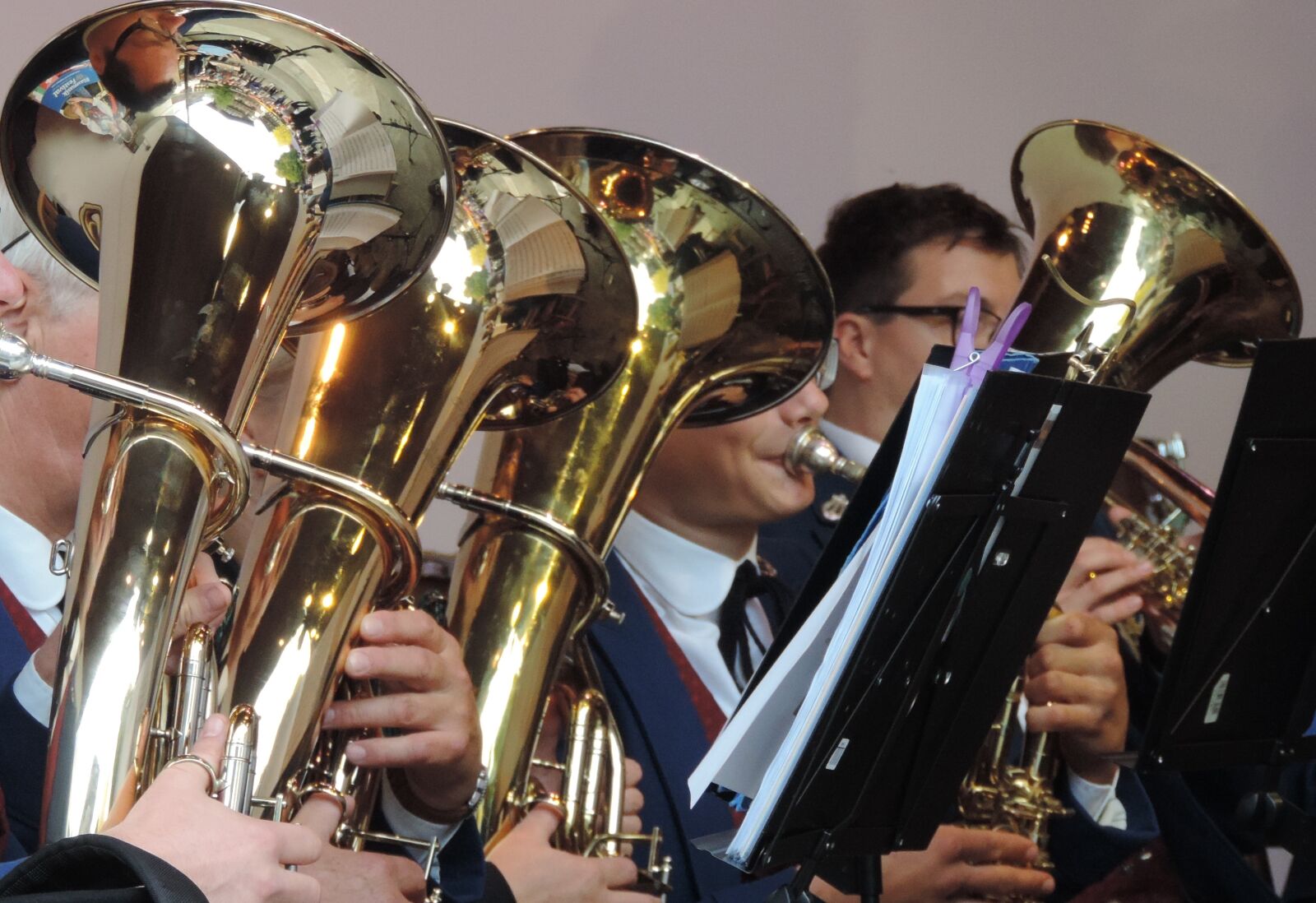 Nikon Coolpix P520 sample photo. Brass band, horns, musician photography