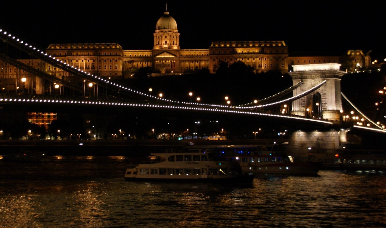 Sony Alpha DSLR-A230 sample photo. Night, bridge, city photography