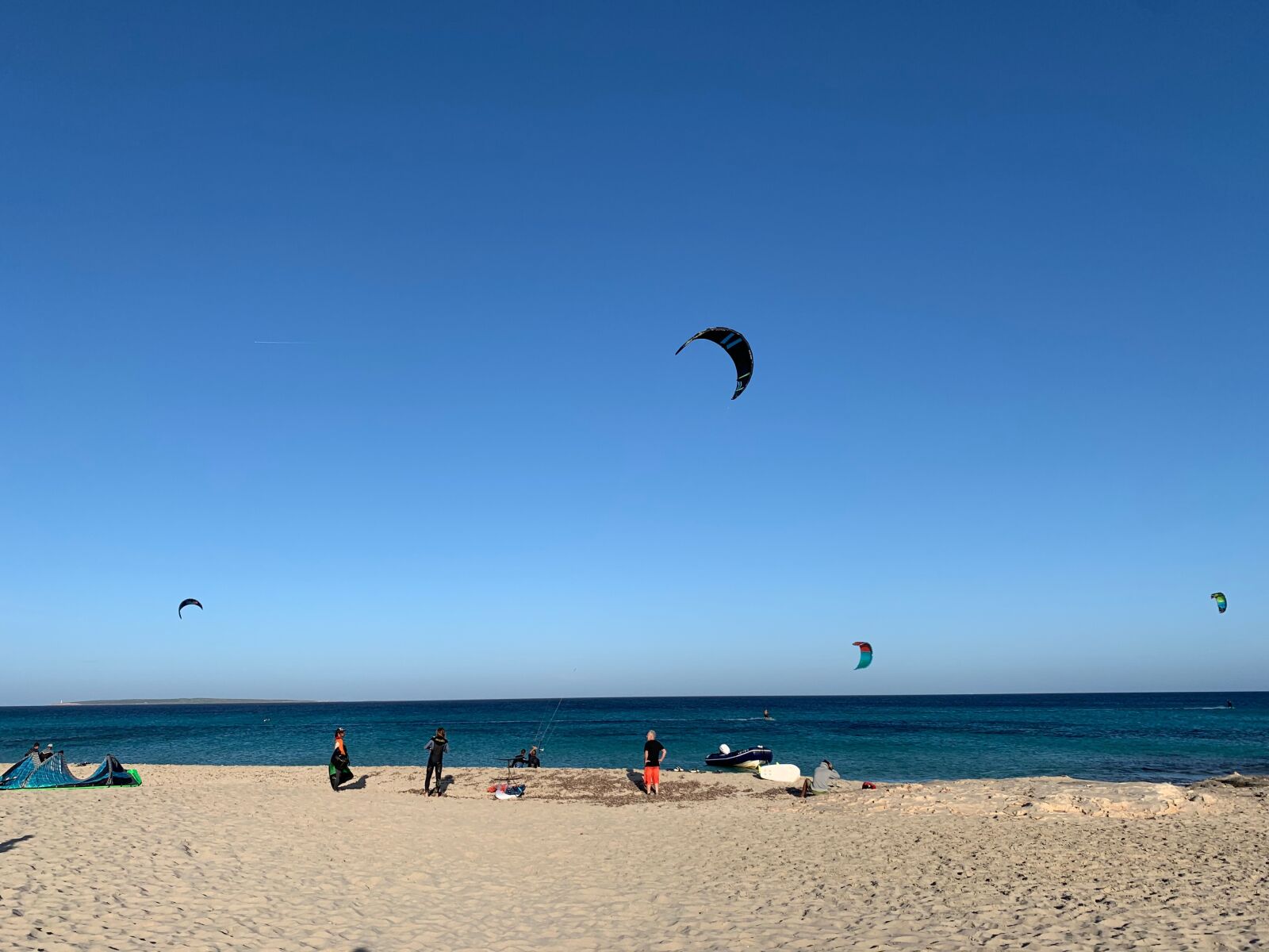 Apple iPhone XS sample photo. Kite surf, formentera, island photography