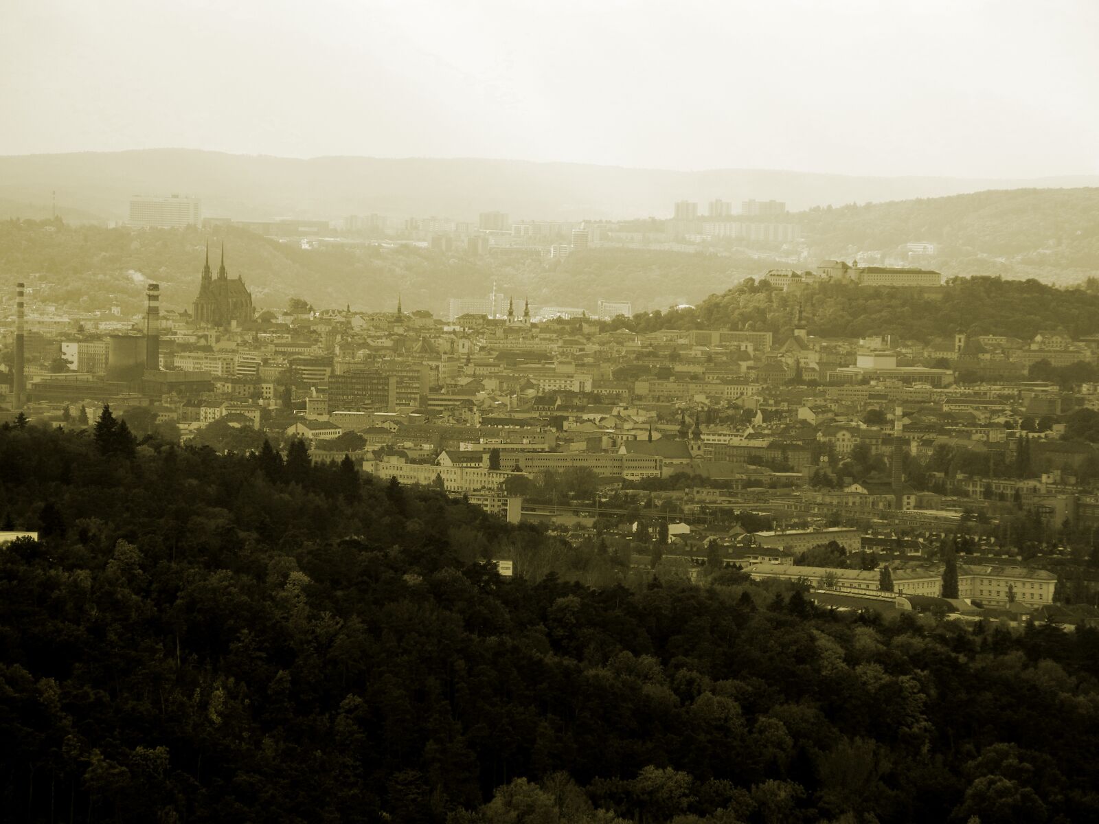 Nikon Coolpix P7000 sample photo. City, panorama, brno czech photography