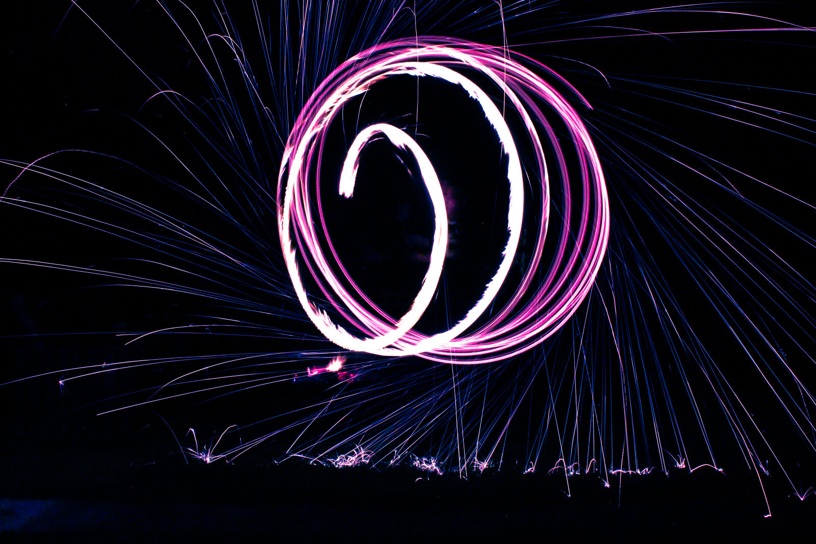 Canon EOS 600D (Rebel EOS T3i / EOS Kiss X5) sample photo. Dark, fire, sparks, light photography