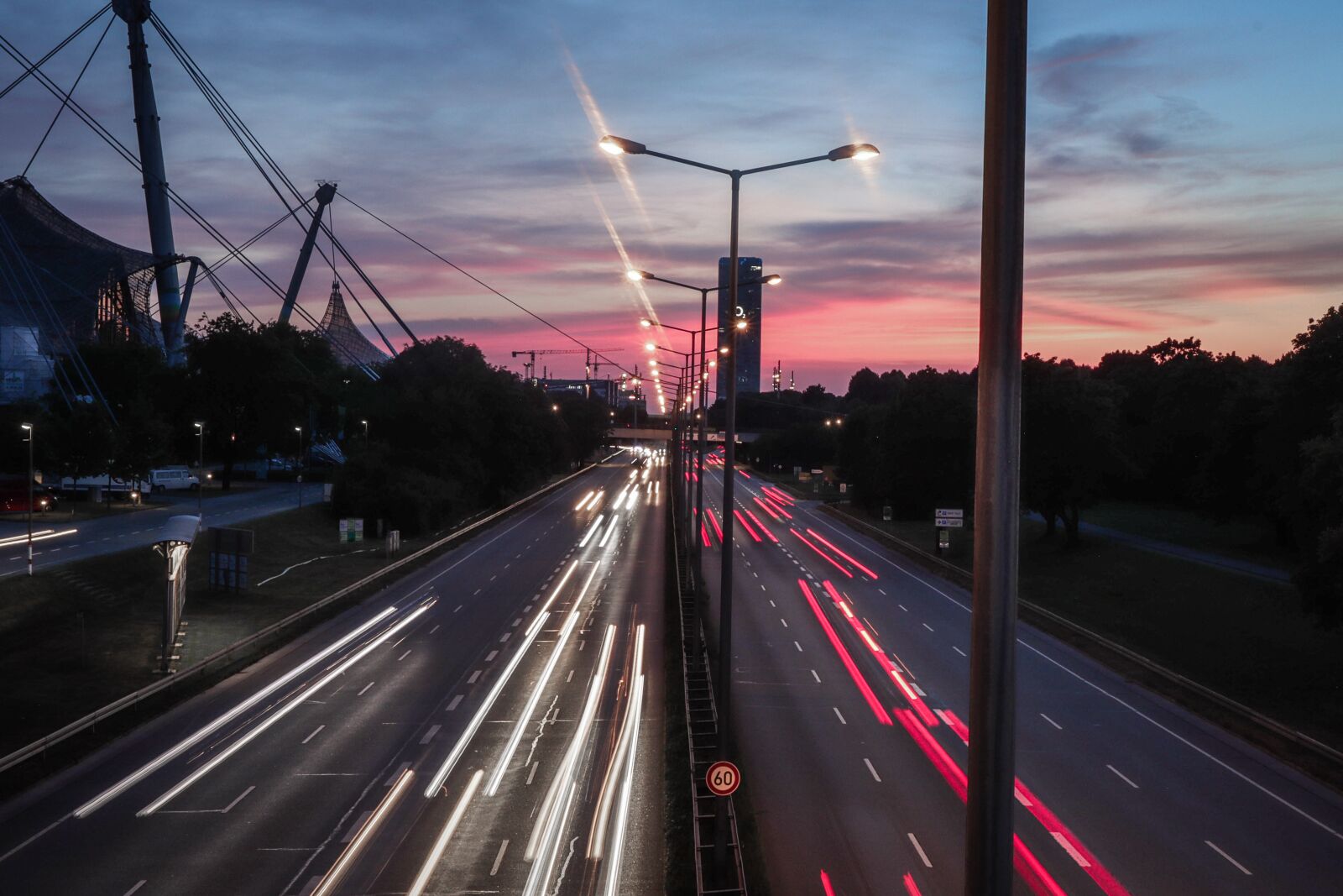 Canon EOS M50 (EOS Kiss M) sample photo. Munich, sunset, highway photography