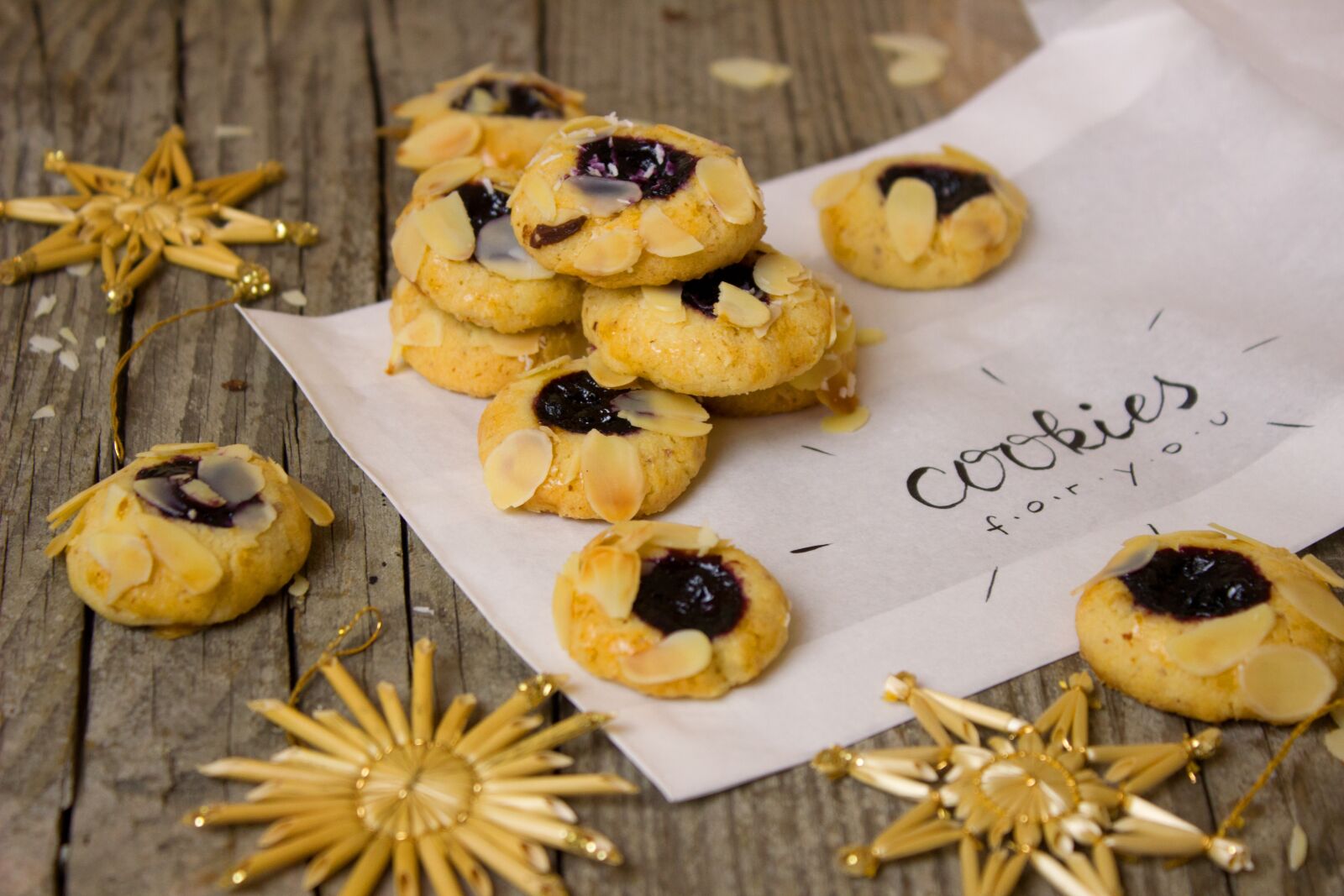 Canon EOS 600D (Rebel EOS T3i / EOS Kiss X5) sample photo. Cookies, christmas, jam photography