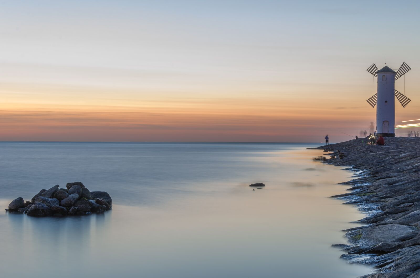 Nikon D7000 sample photo. Sea, windmill, the background photography