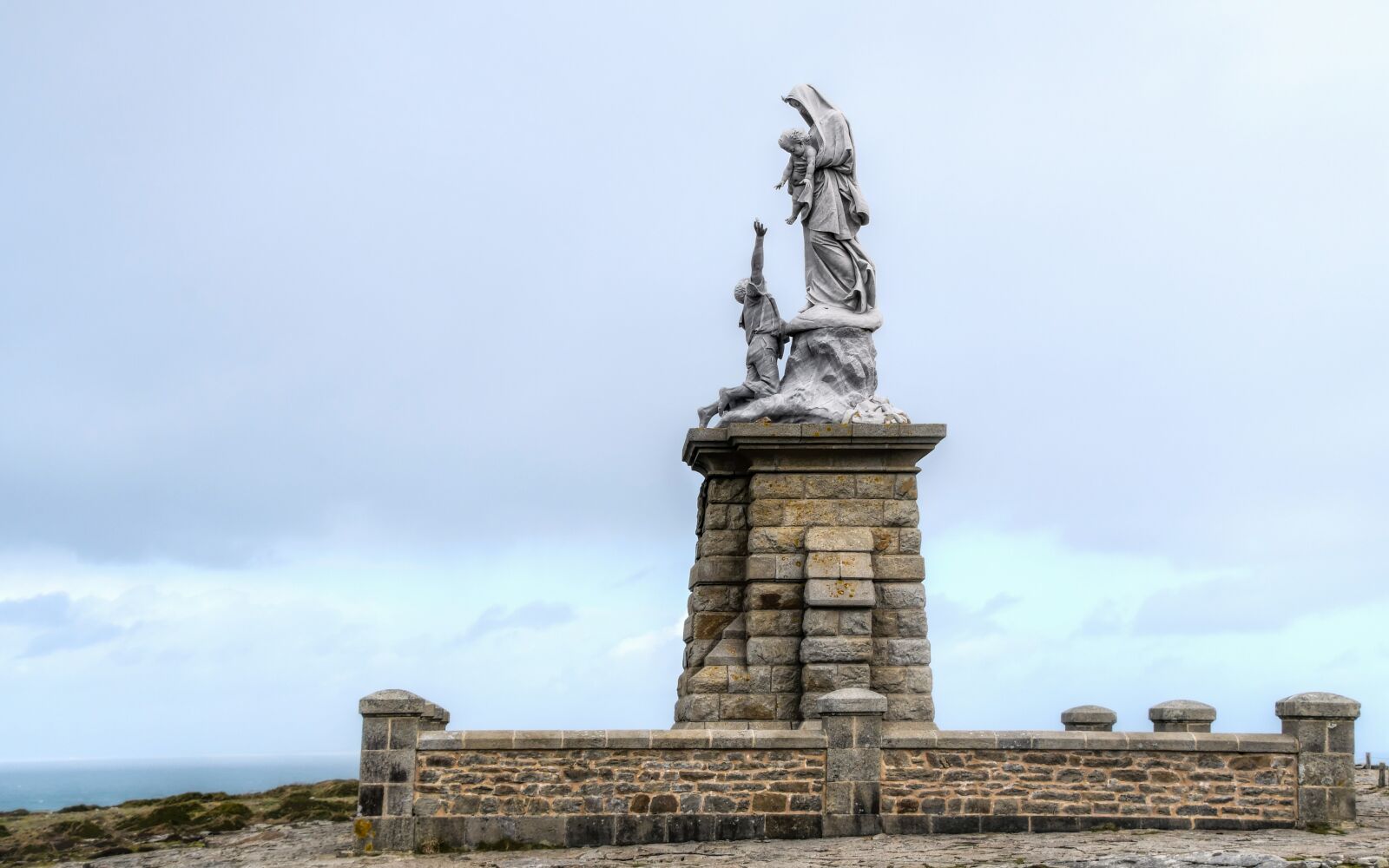 Nikon D500 sample photo. Statue, sea, pierre photography