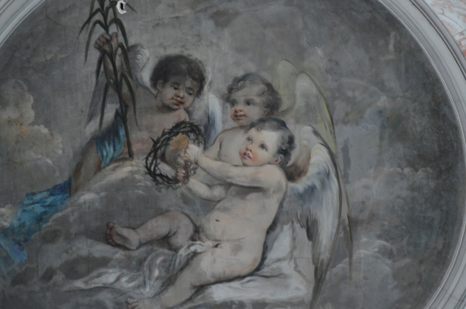 Nikon D3200 sample photo. Fresco, ceiling, cherubs photography