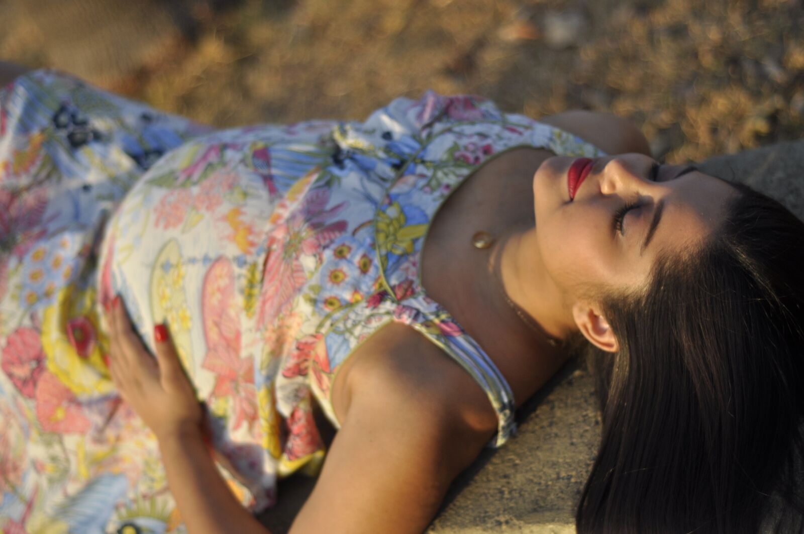 Nikon D90 sample photo. Woman, lying, sol photography