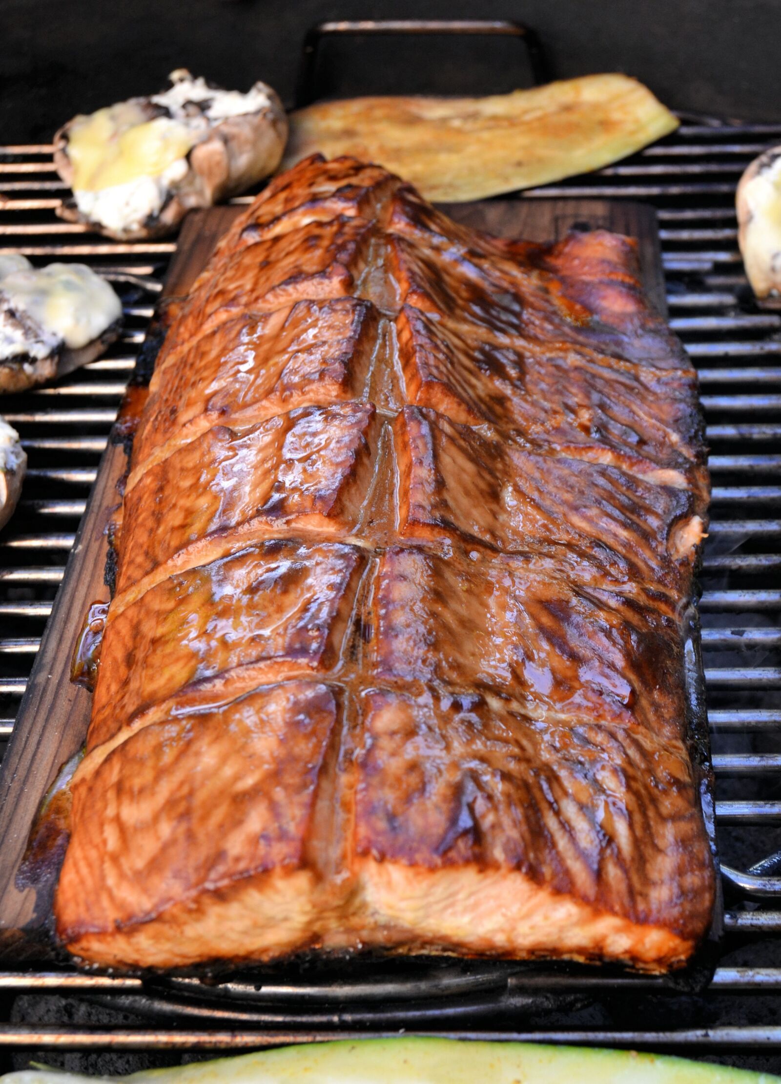 Nikon D3100 sample photo. Barbecue, salmon, stained photography