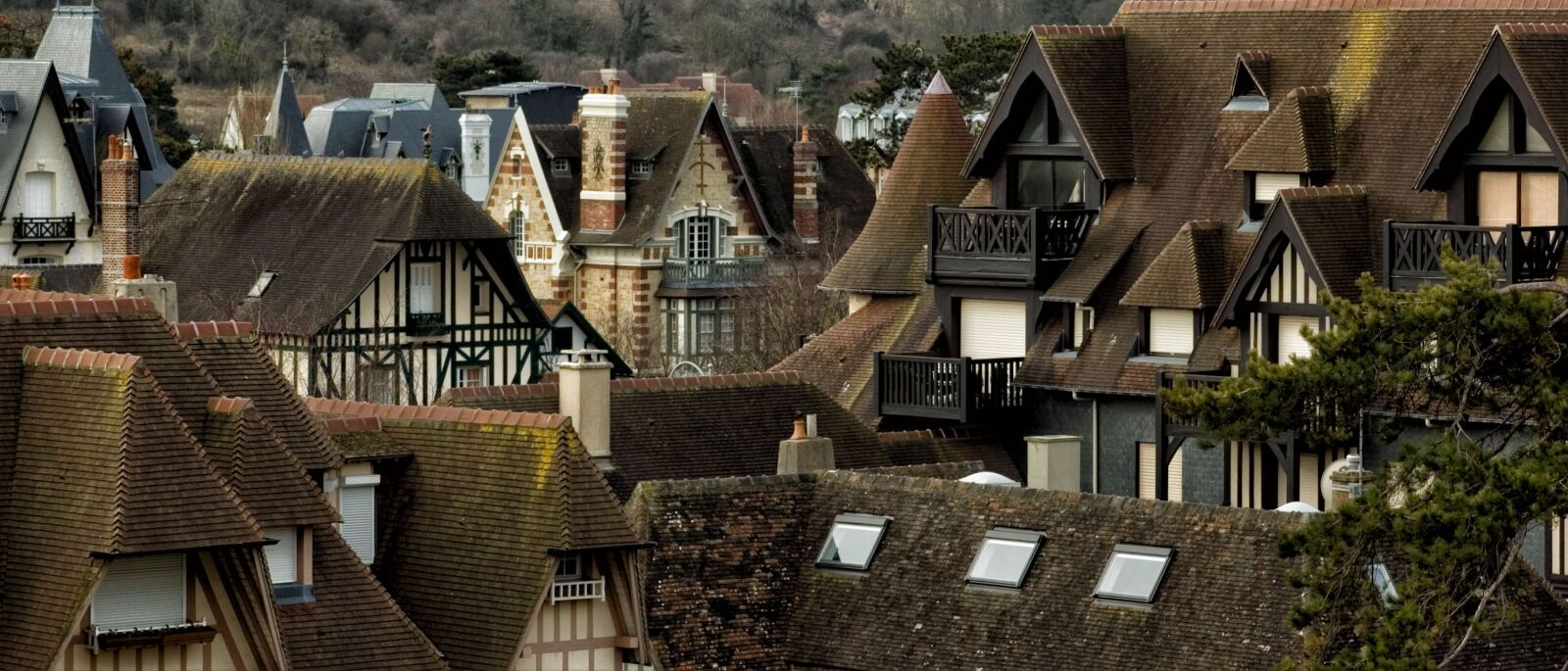 Nikon D70s sample photo. Deauville, france, roofs photography