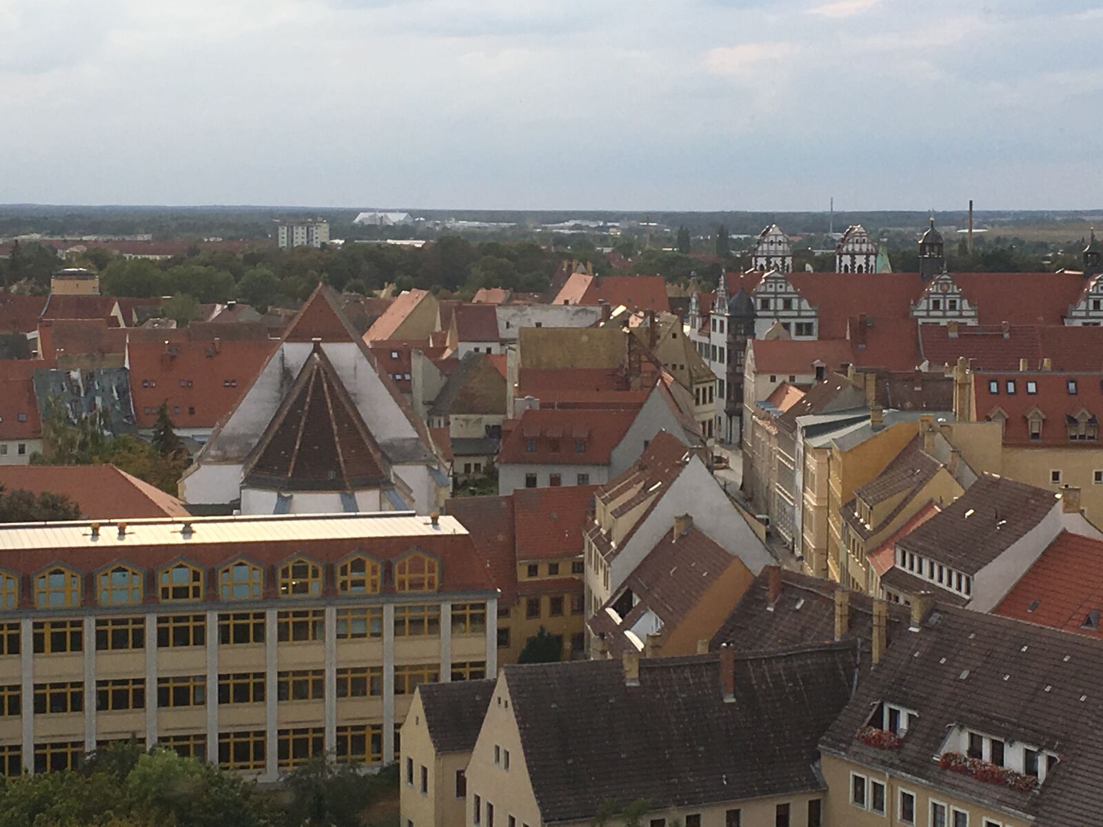 Apple iPhone 6s sample photo. Torgau, historic center, top photography