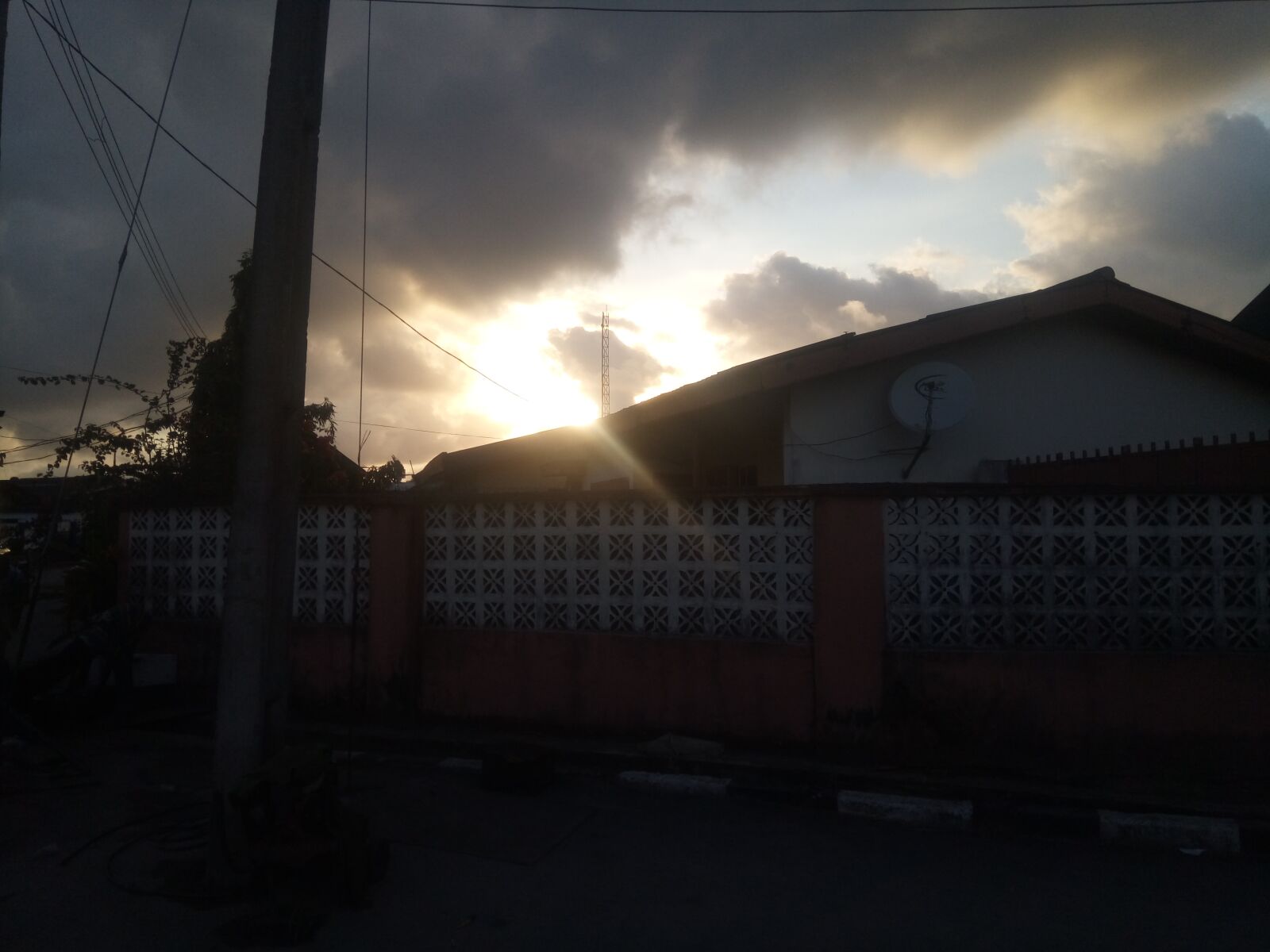 GIONEE A1 lite sample photo. Dusk, lagos, evening photography