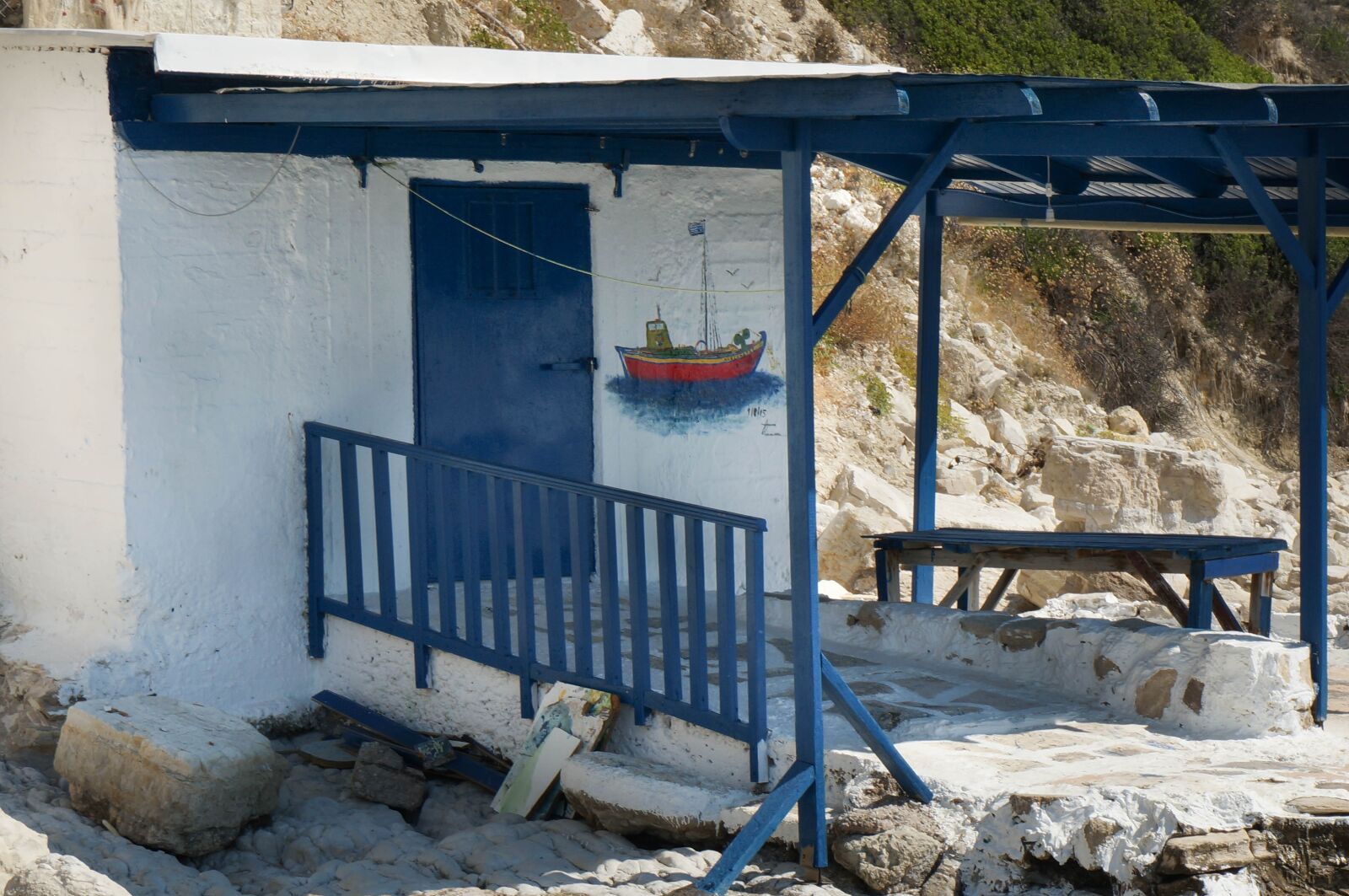 Sony Alpha NEX-5T sample photo. Greece, old house, fisherman's photography