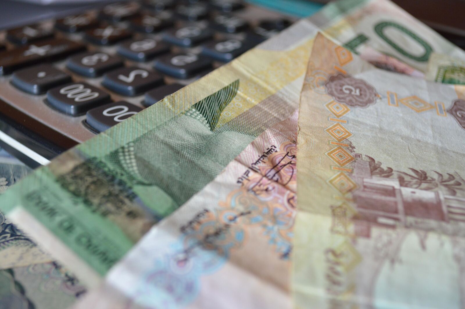 Nikon D3200 sample photo. Money, calculator, paper, cash photography