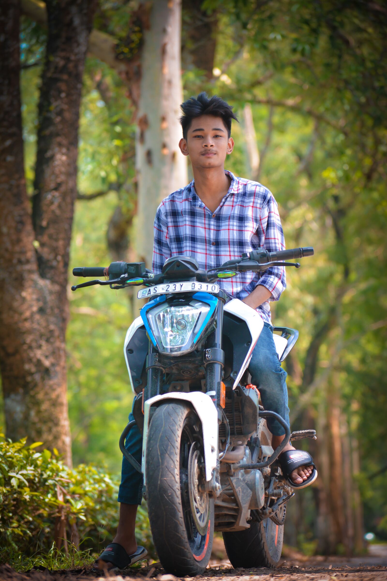 Nikon D5200 sample photo. Man, model, motorcycle photography