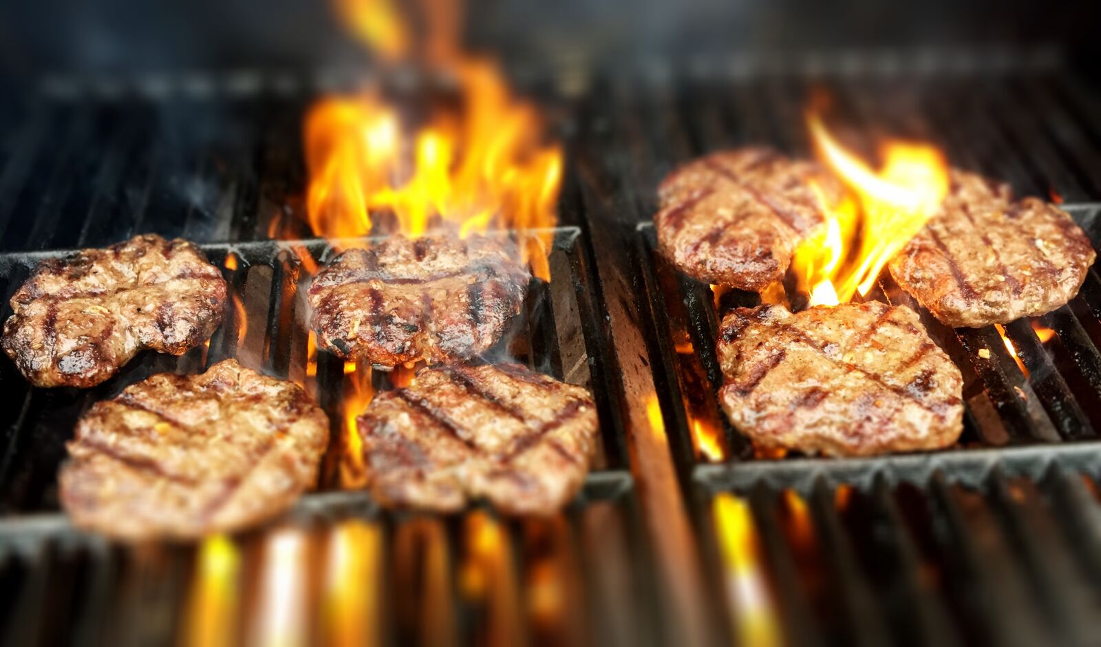 Apple iPhone 6 sample photo. Burgers, fire, grill, grilling photography