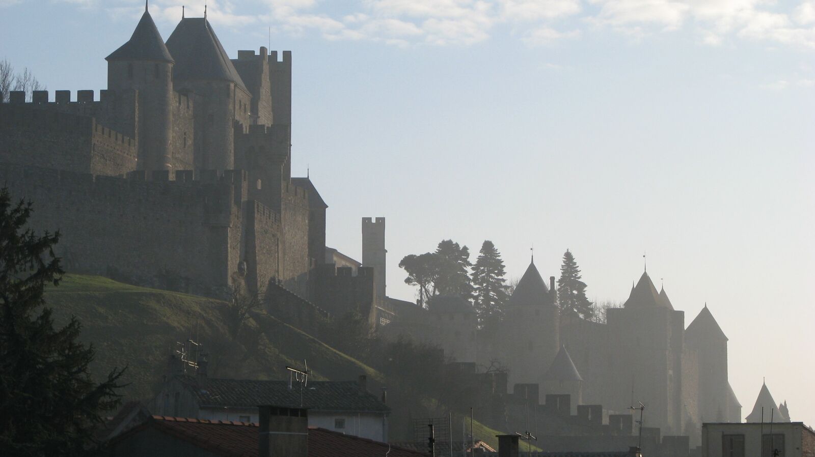 Canon POWERSHOT S5 IS sample photo. Carcassonne, castle, france photography