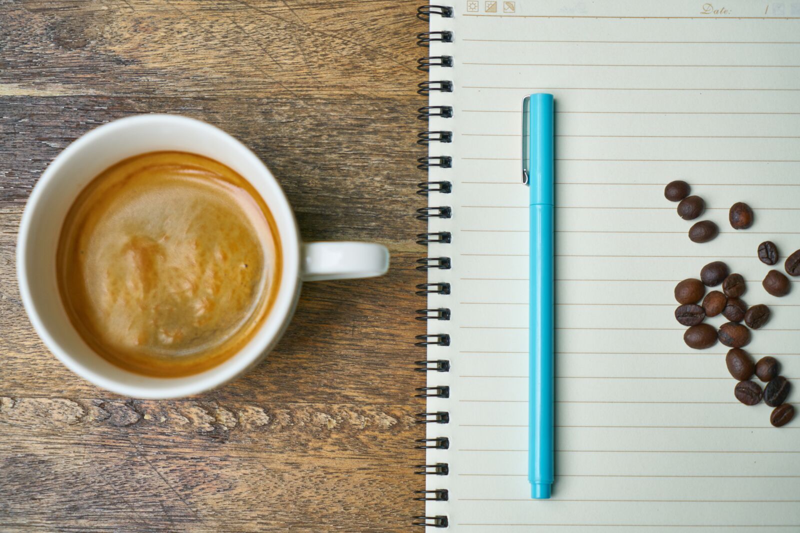 Sony a7R II sample photo. Coffee, core, pen photography