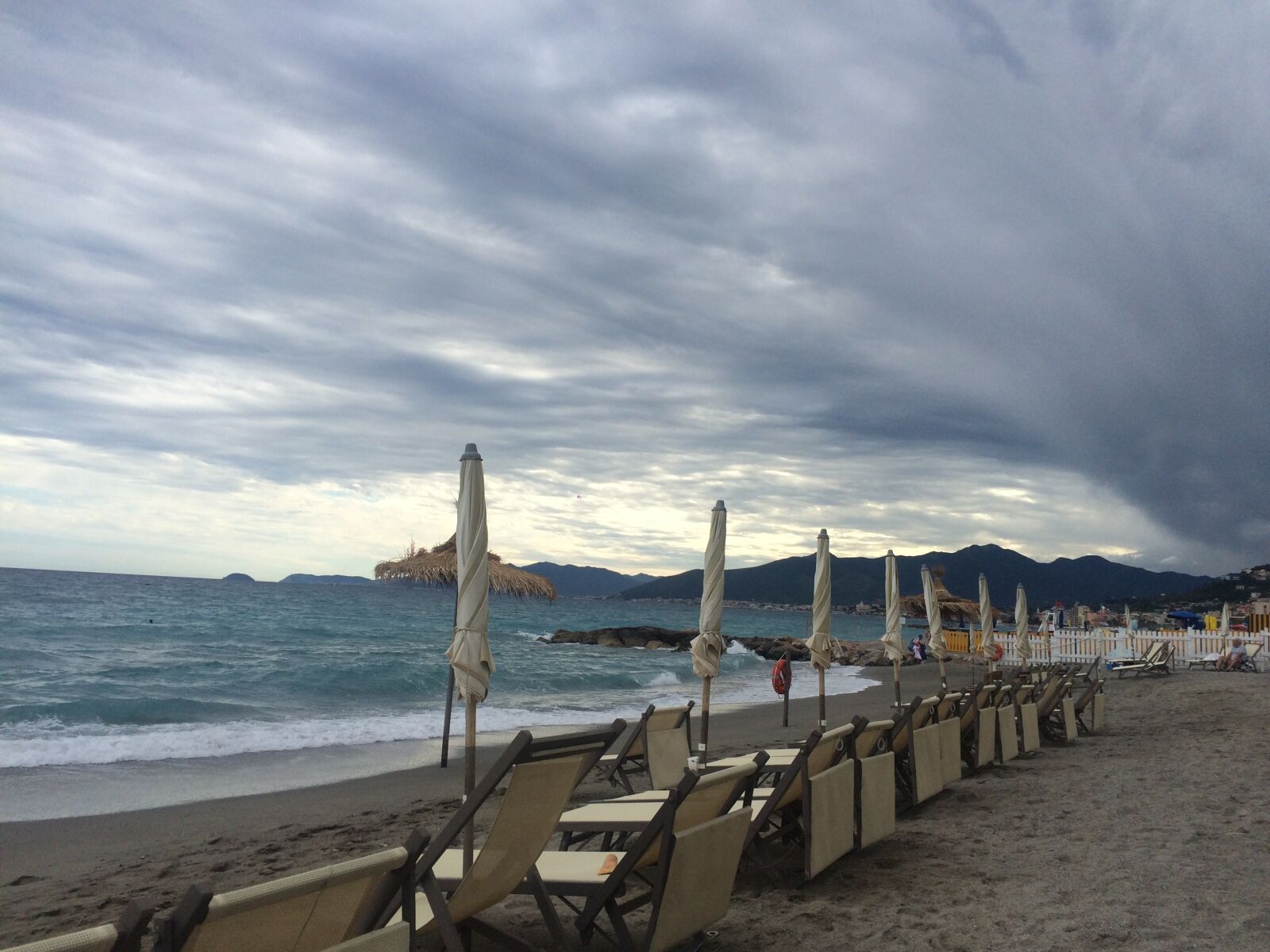 iPhone 5s back camera 4.15mm f/2.2 sample photo. Liguria, sea, clouds photography