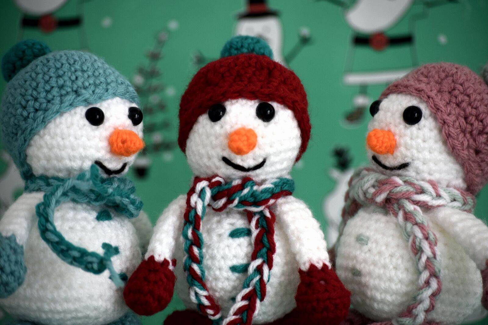 Nikon D5500 sample photo. Toys, soft, snowmen photography