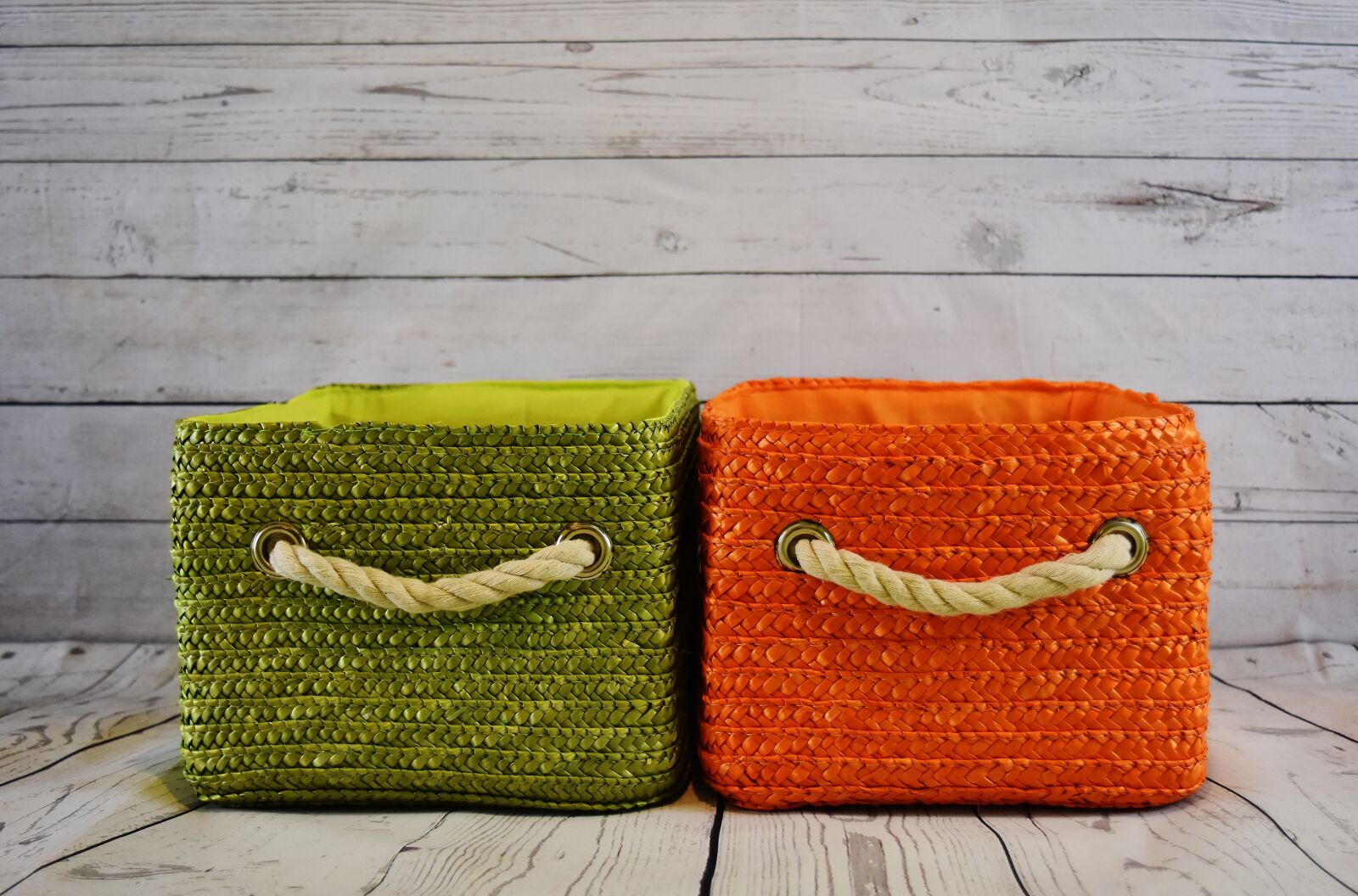 Nikon D7200 sample photo. Baskets, storage, green photography
