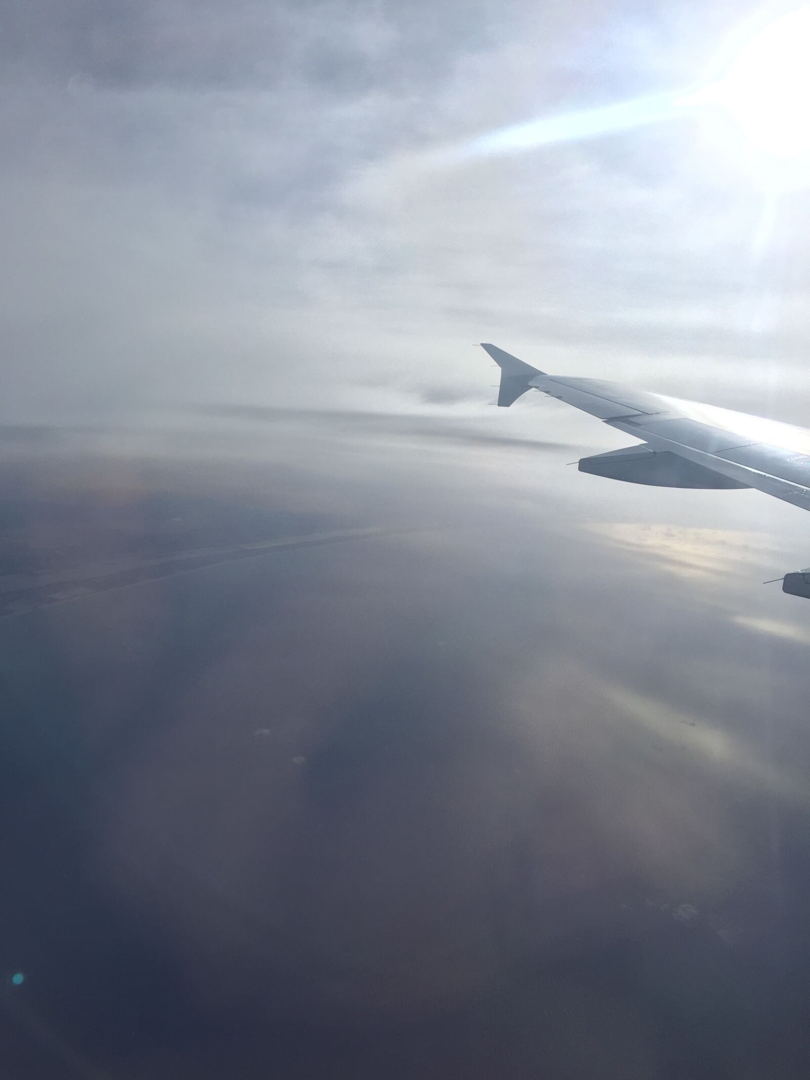 Apple iPhone 6 sample photo. Clouds, fly, plane, sky photography