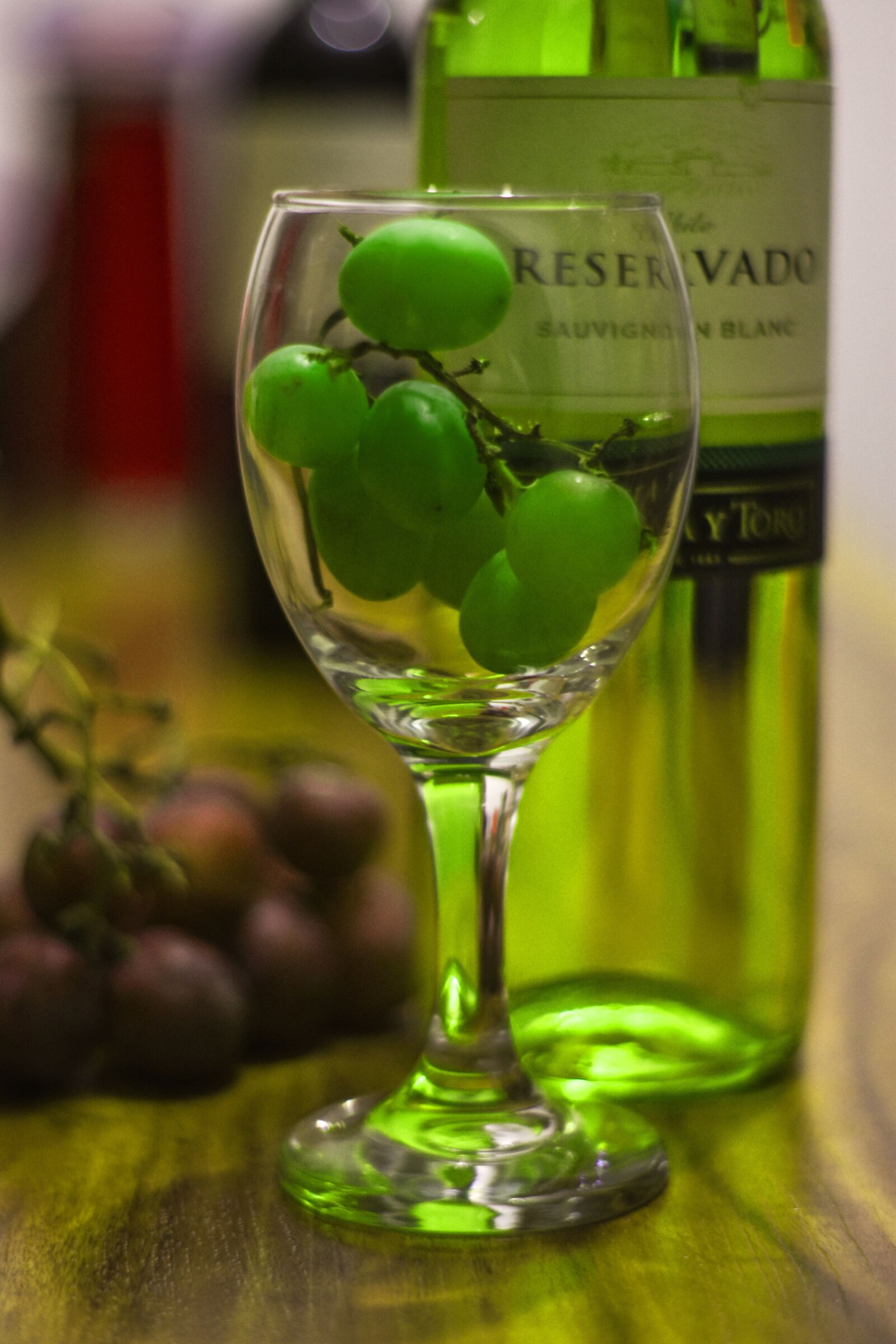 Nikon D3400 sample photo. Wine, cup, grapes photography
