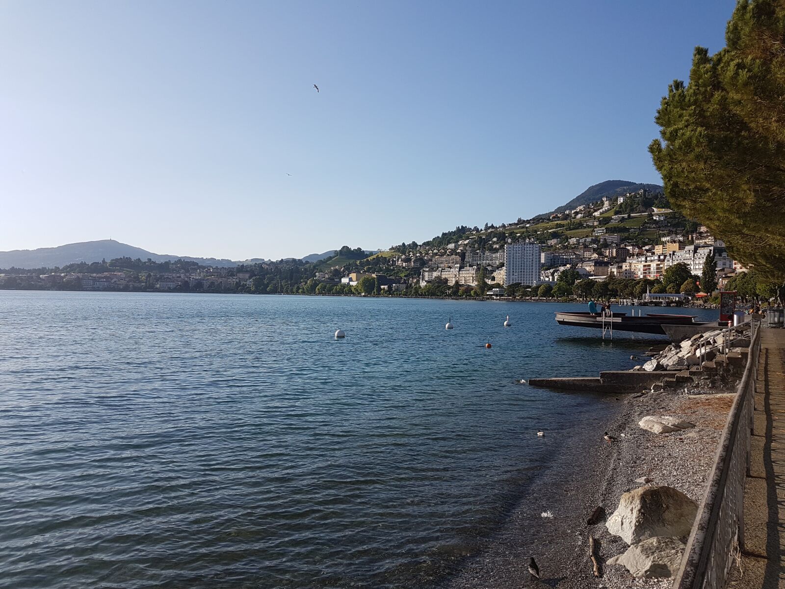Samsung Galaxy S7 Edge sample photo. Montreux, switzerland, lake photography