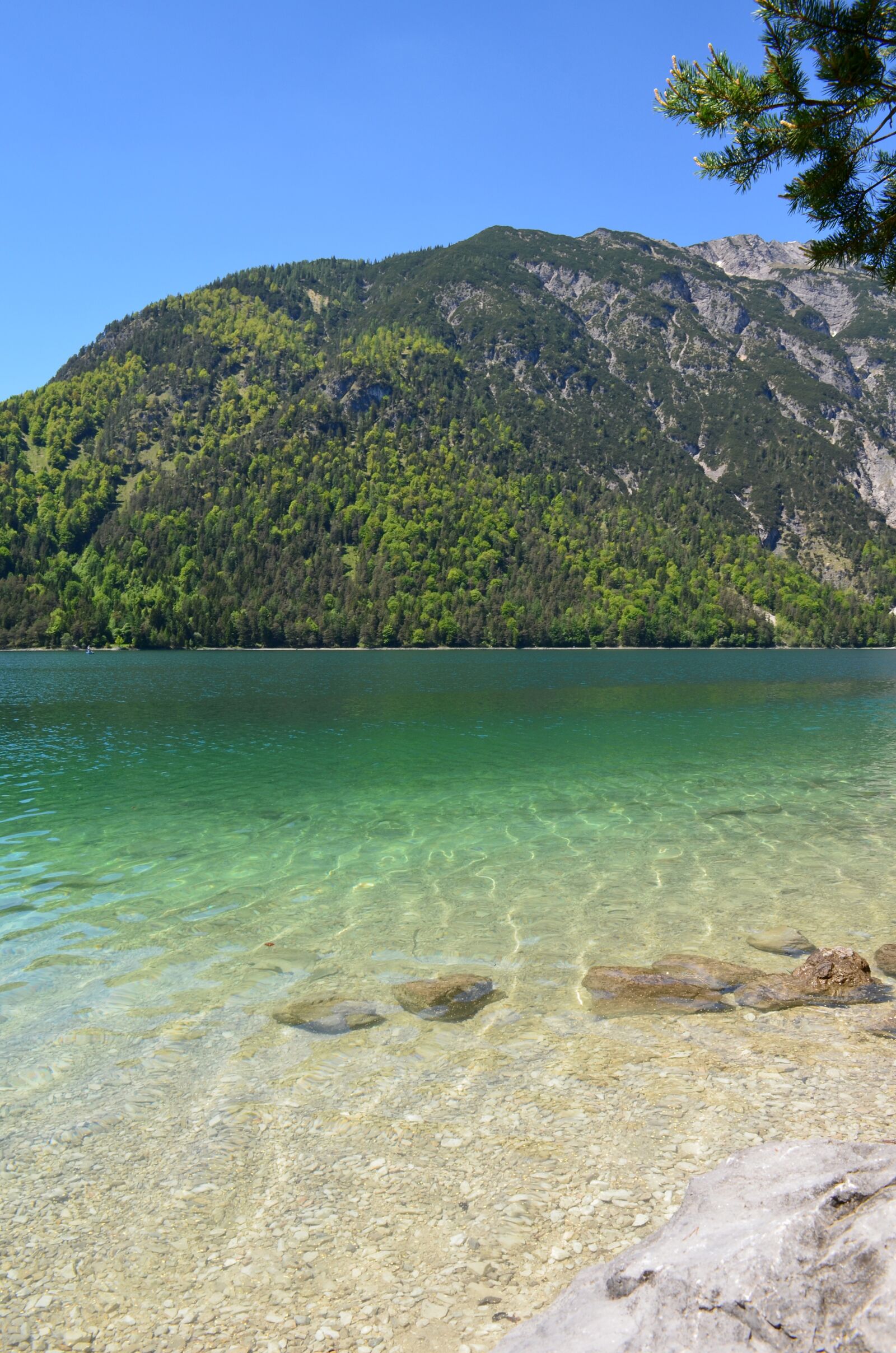 Nikon D5100 sample photo. Achensee, clear water, mountains photography