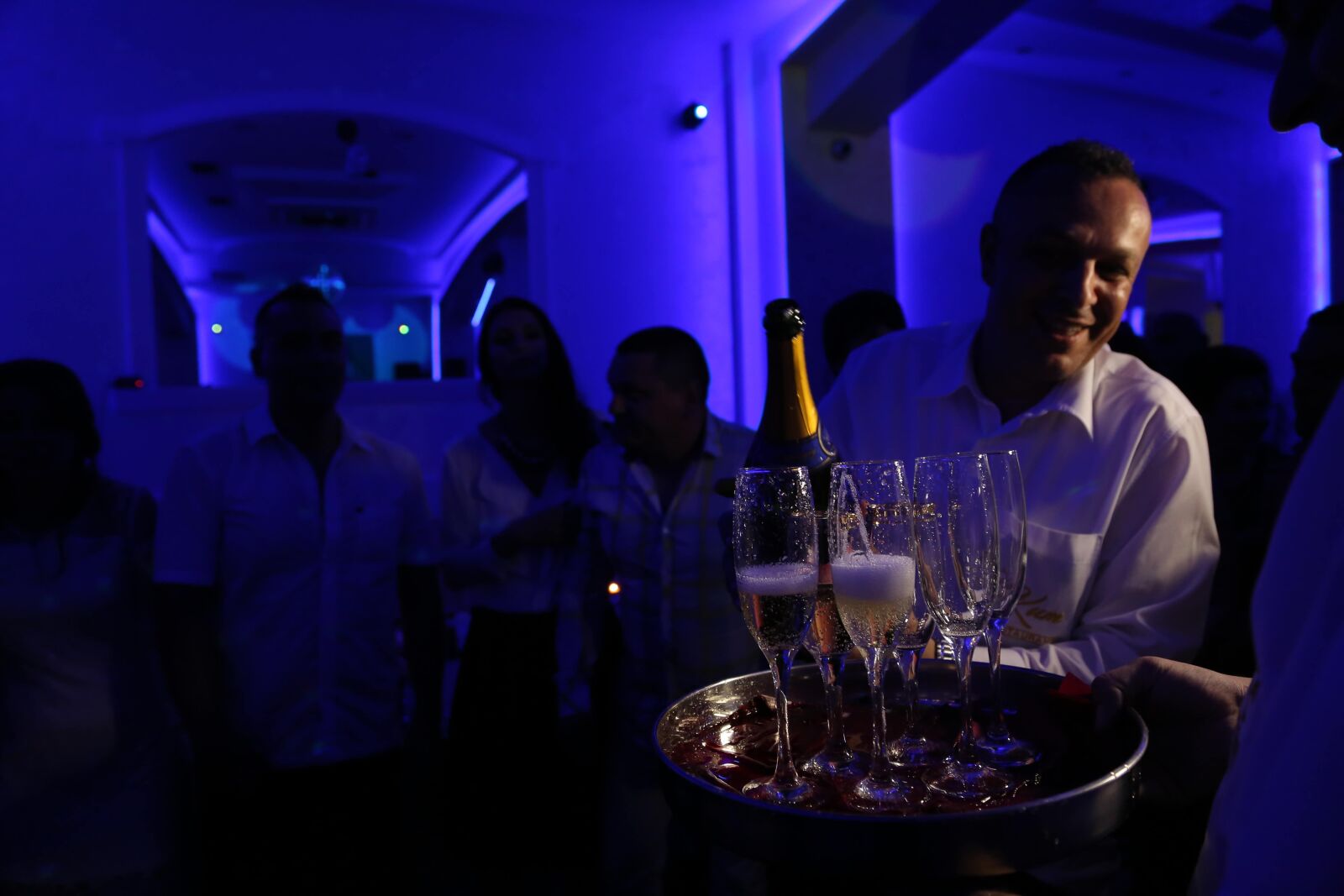 Canon EF 24-105mm F4L IS USM sample photo. Champagne, white wine, discotheque photography