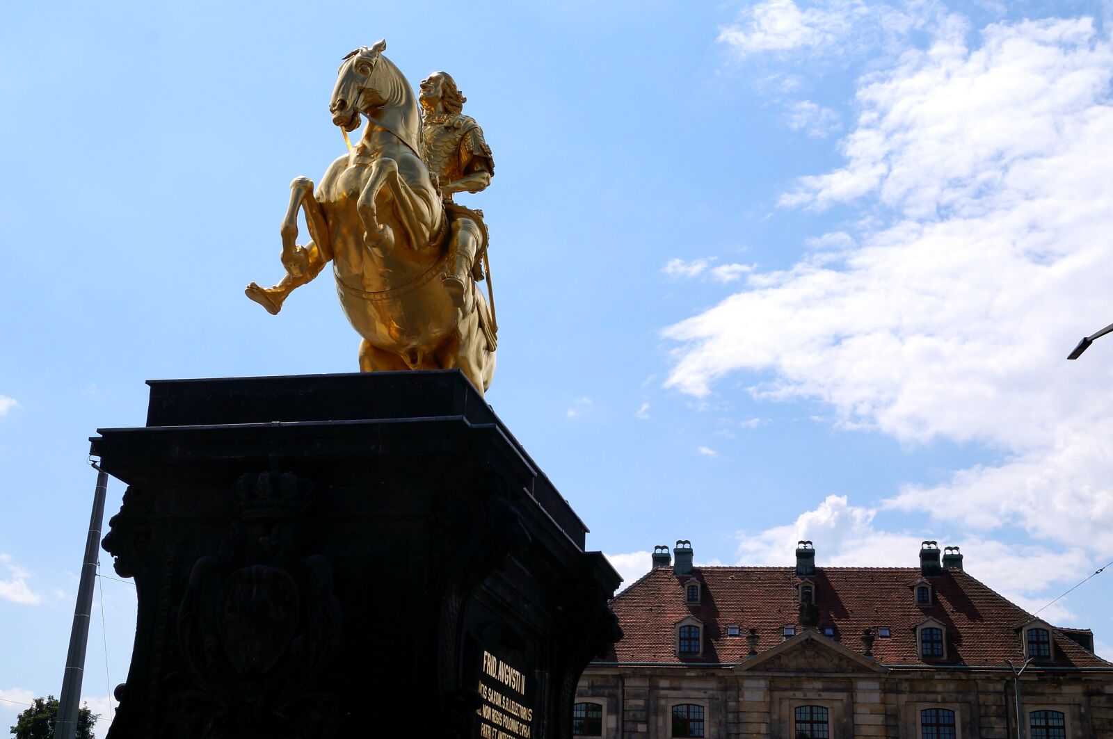 Sony SLT-A37 sample photo. Golden rider, dresden, historically photography