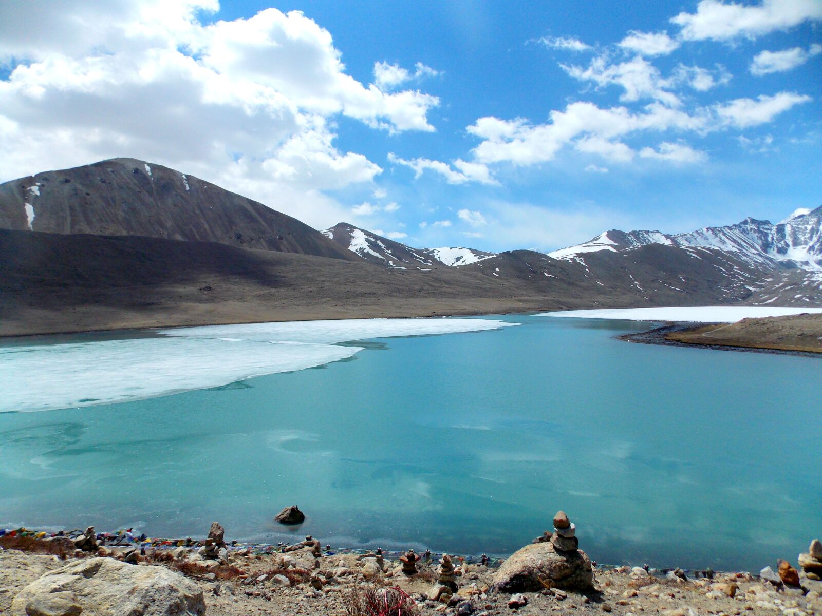 Nikon Coolpix L810 sample photo. Nature, frozen, gurudogmar lake photography