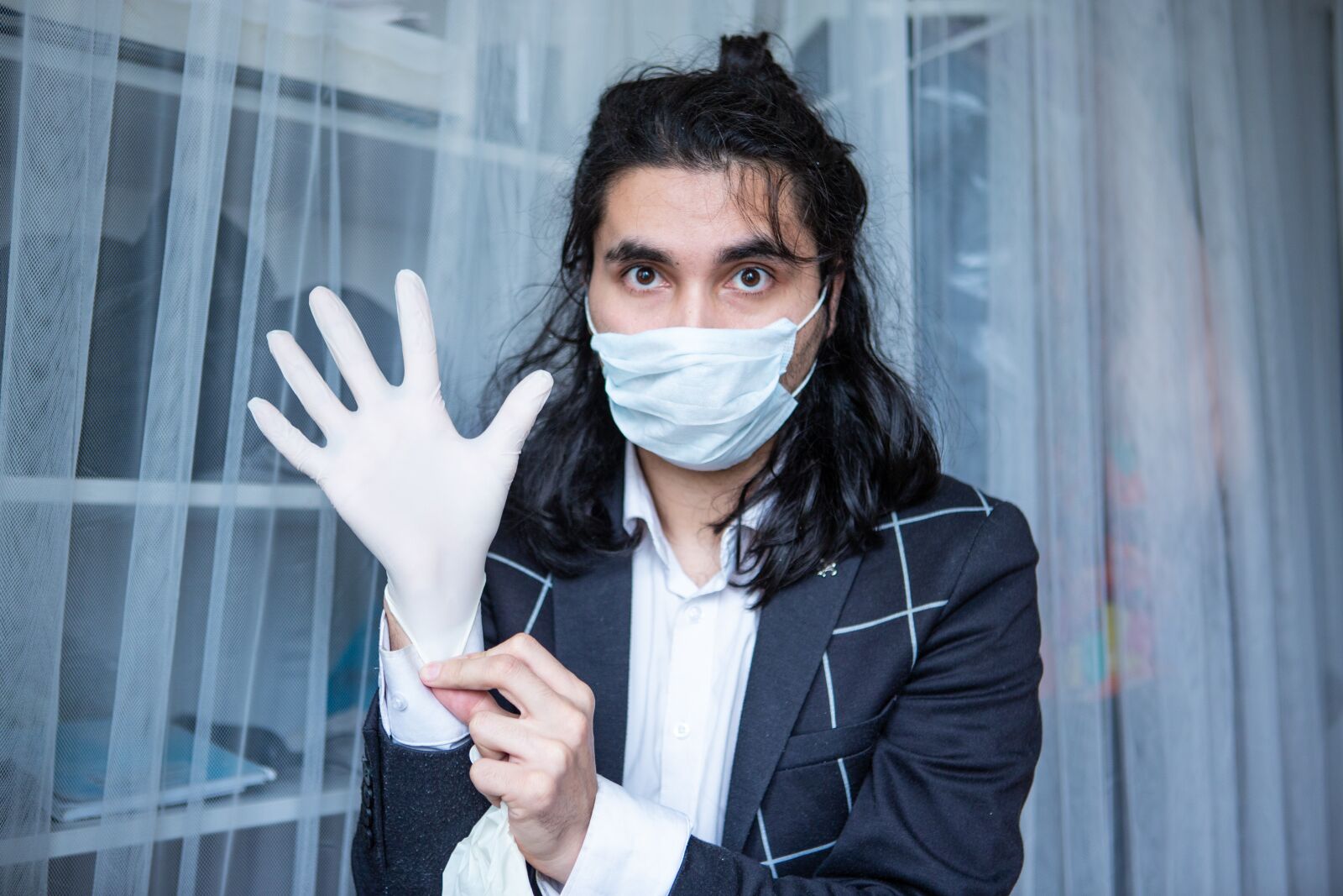 Canon EF 24-70mm F2.8L USM sample photo. Virus, man, cosplay photography