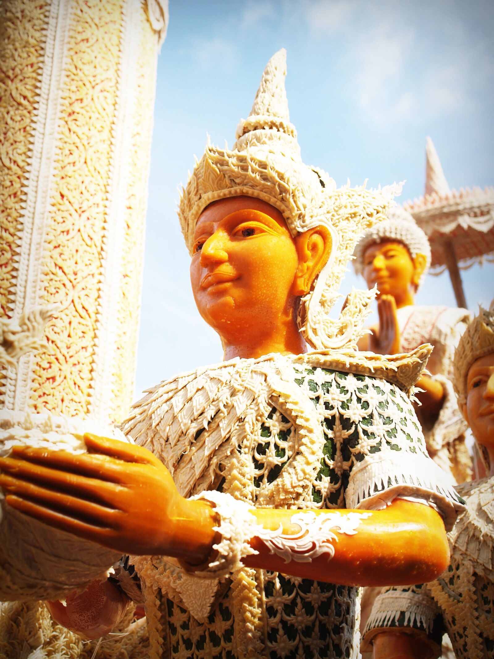Olympus E-300 (EVOLT E-300) sample photo. Thailand, decoration, carvings photography