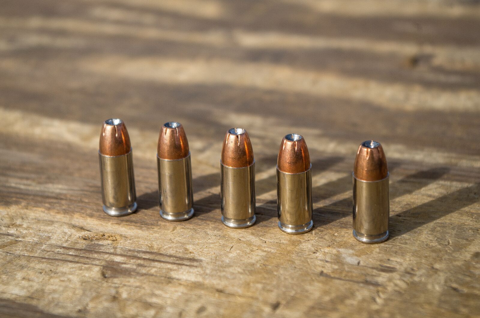 Pentax K-50 sample photo. Ammunition, 9mm, hollow point photography
