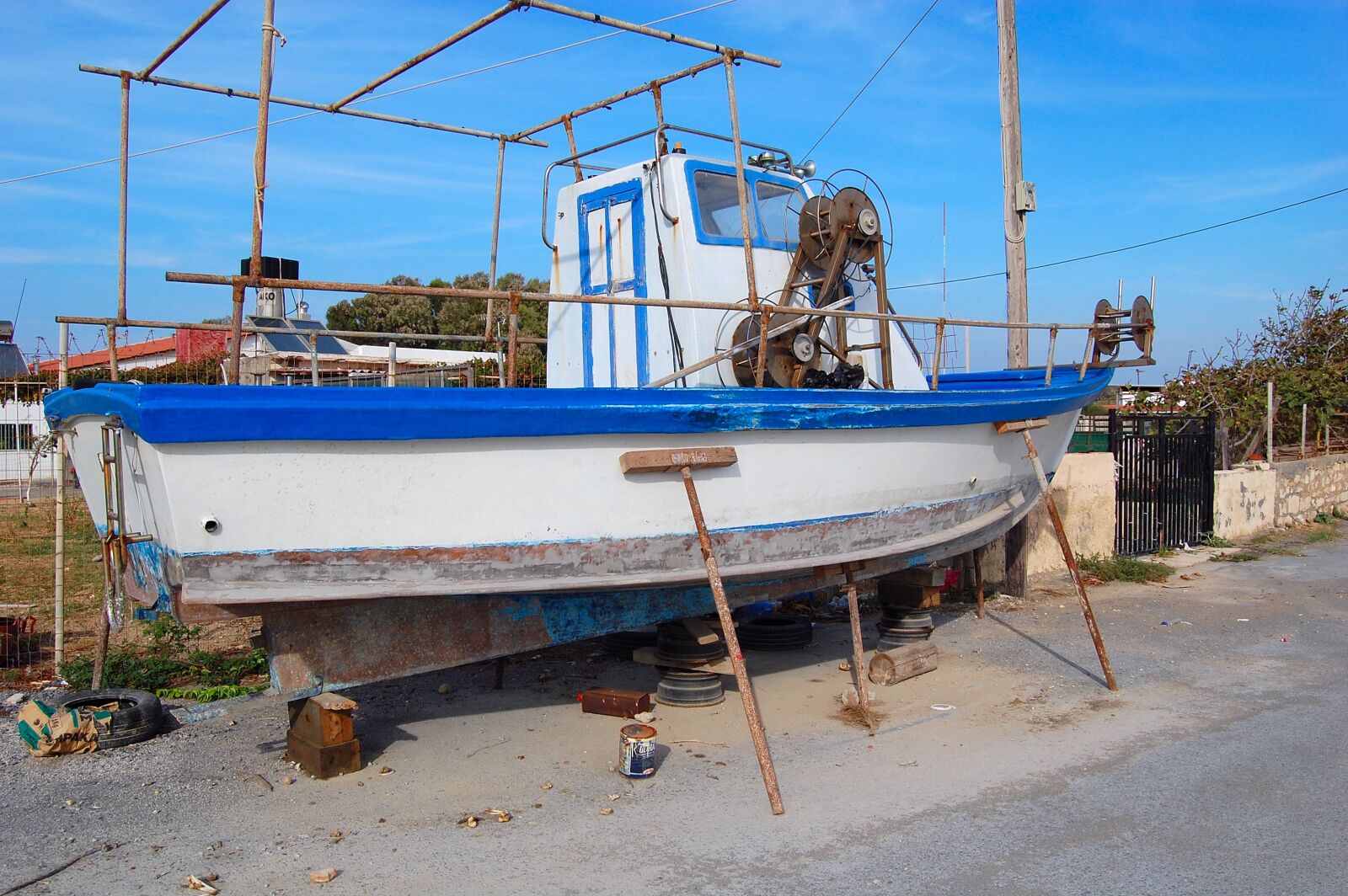 Nikon D40 sample photo. Greece, crete, boat photography