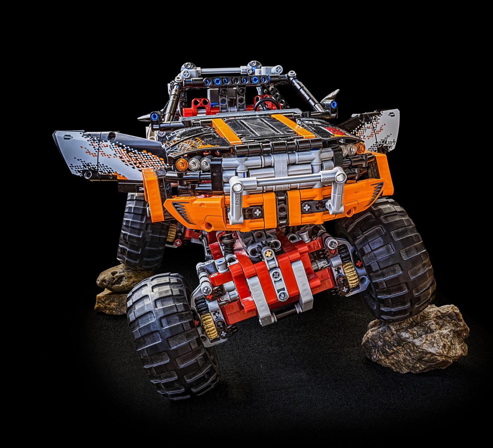 Sony a6300 + Sigma 30mm F2.8 EX DN sample photo. Monster truck, lego technic photography