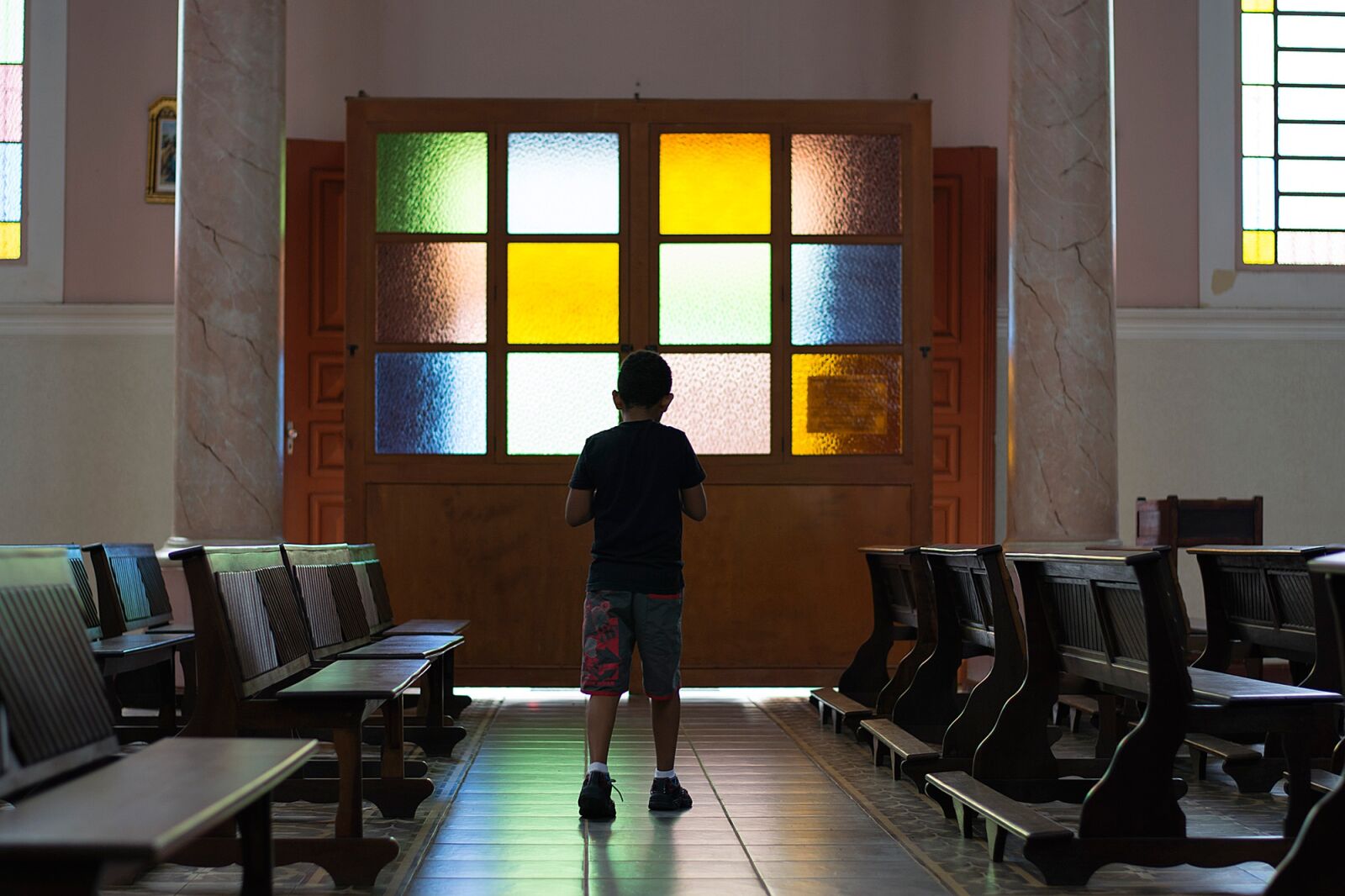 Nikon D5200 sample photo. Church, child, angel photography