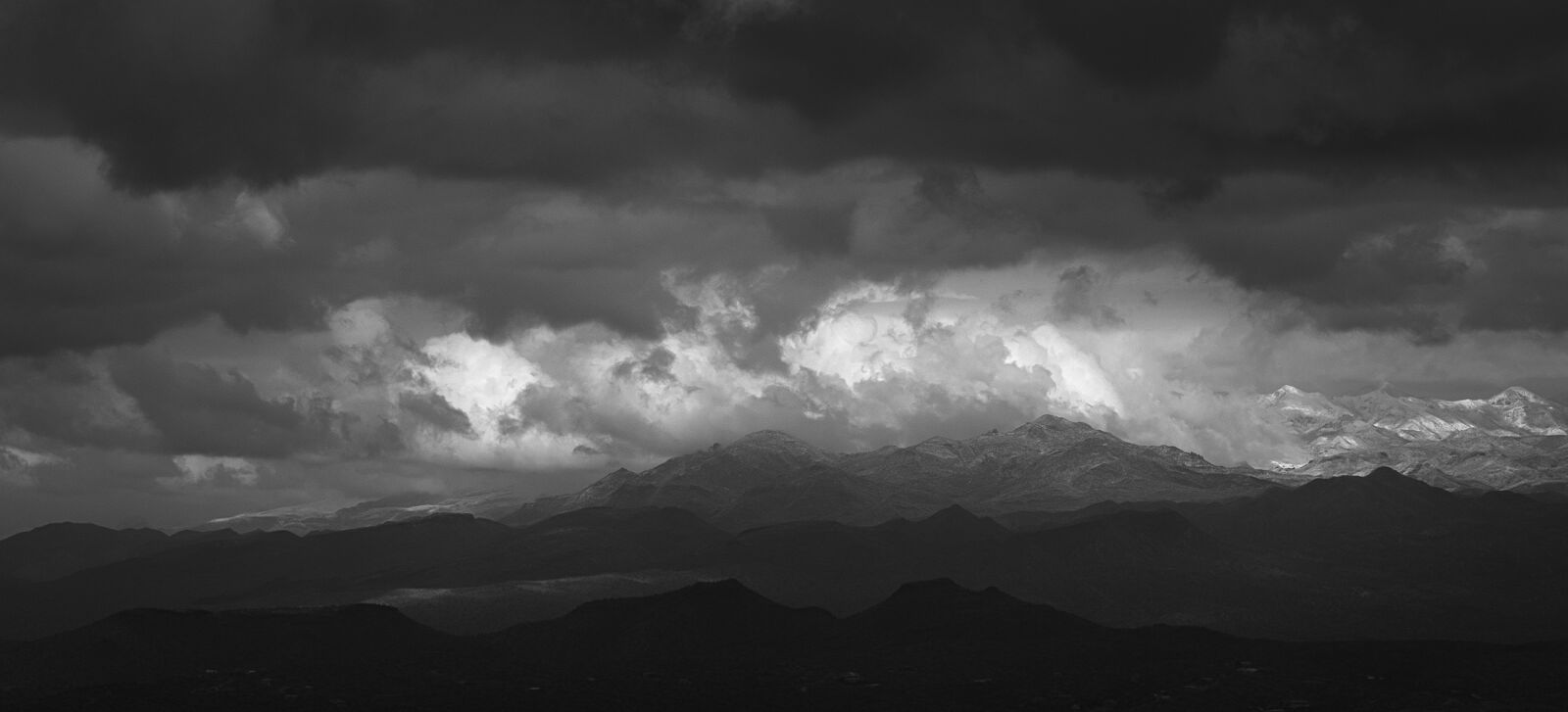 Nikon D610 sample photo. Clouds, storm, mountains photography