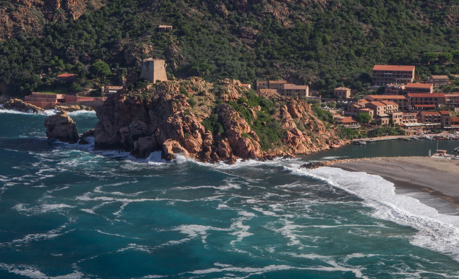 Pentax KP sample photo. Corsican, port, tower photography