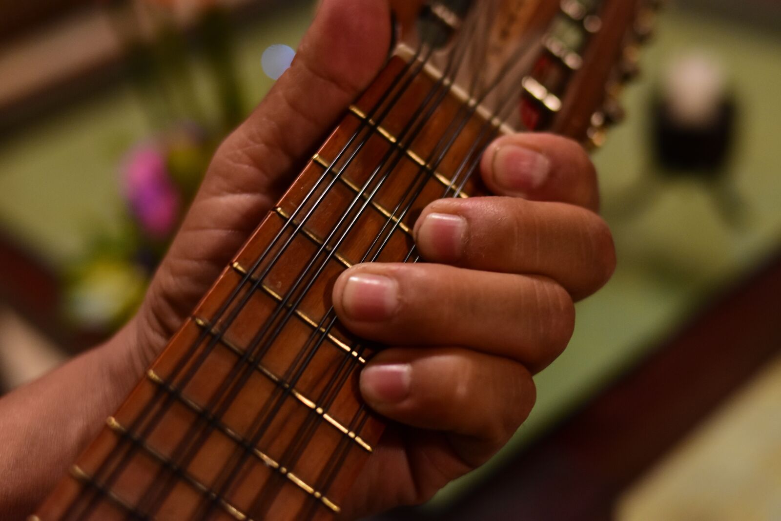 Nikon D3400 sample photo. Hand, wood, guitar photography