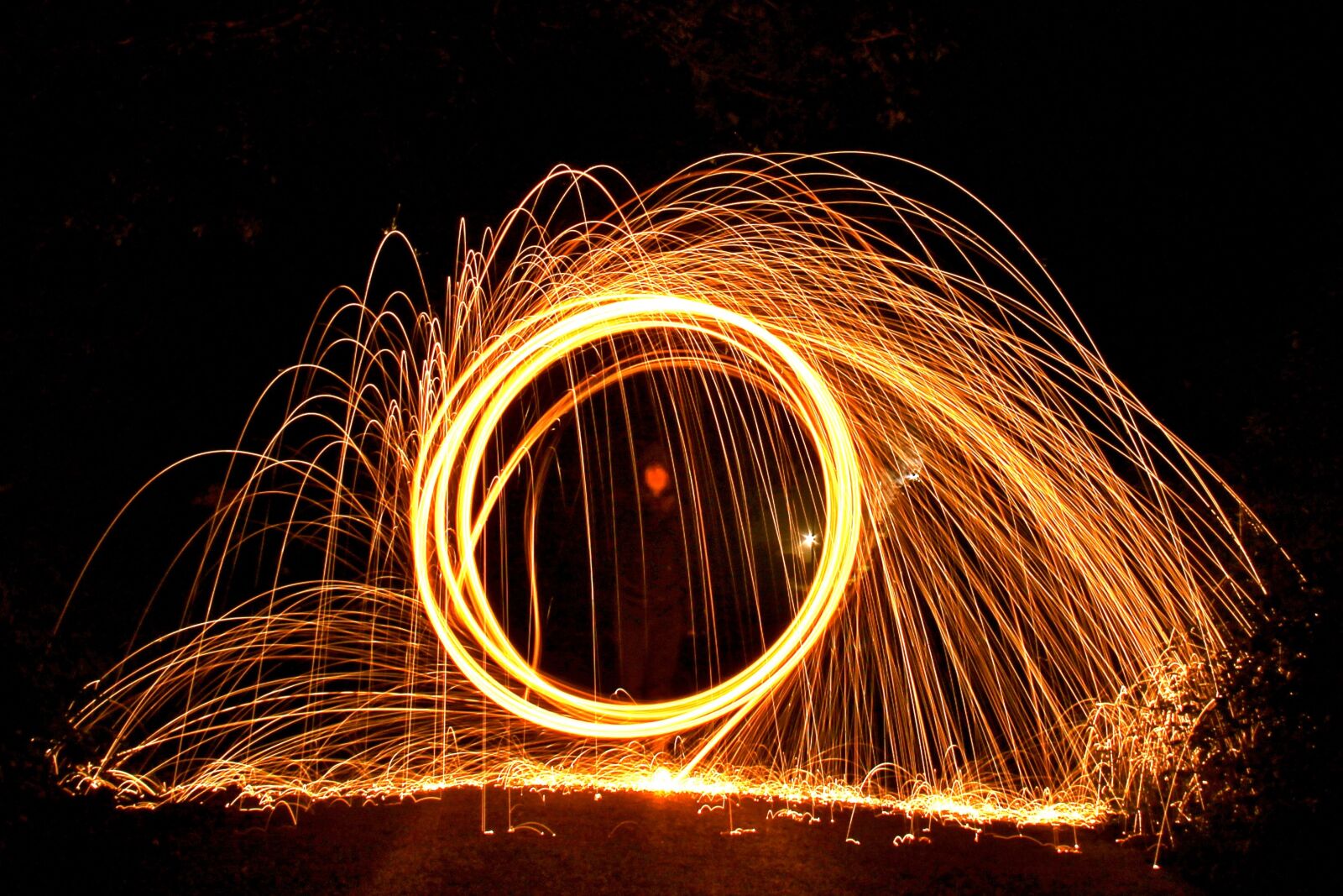 Canon EOS 1100D (EOS Rebel T3 / EOS Kiss X50) sample photo. Wire wool, fire ball photography