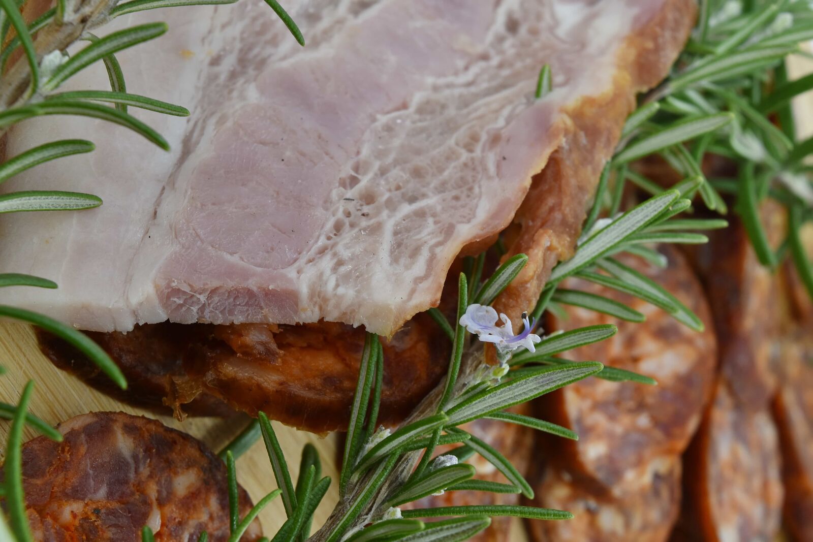 Nikon D5500 sample photo. Garnish, ham, sausage, pork photography