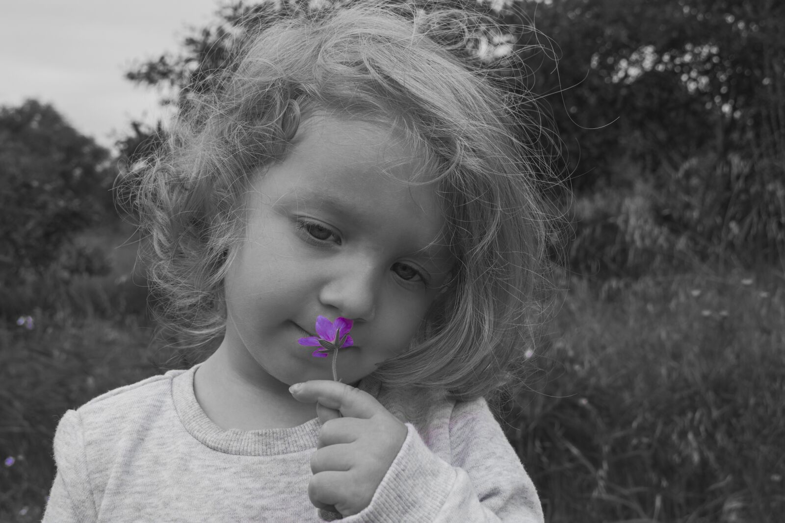 Nikon D3300 sample photo. Girl, baby, flower photography